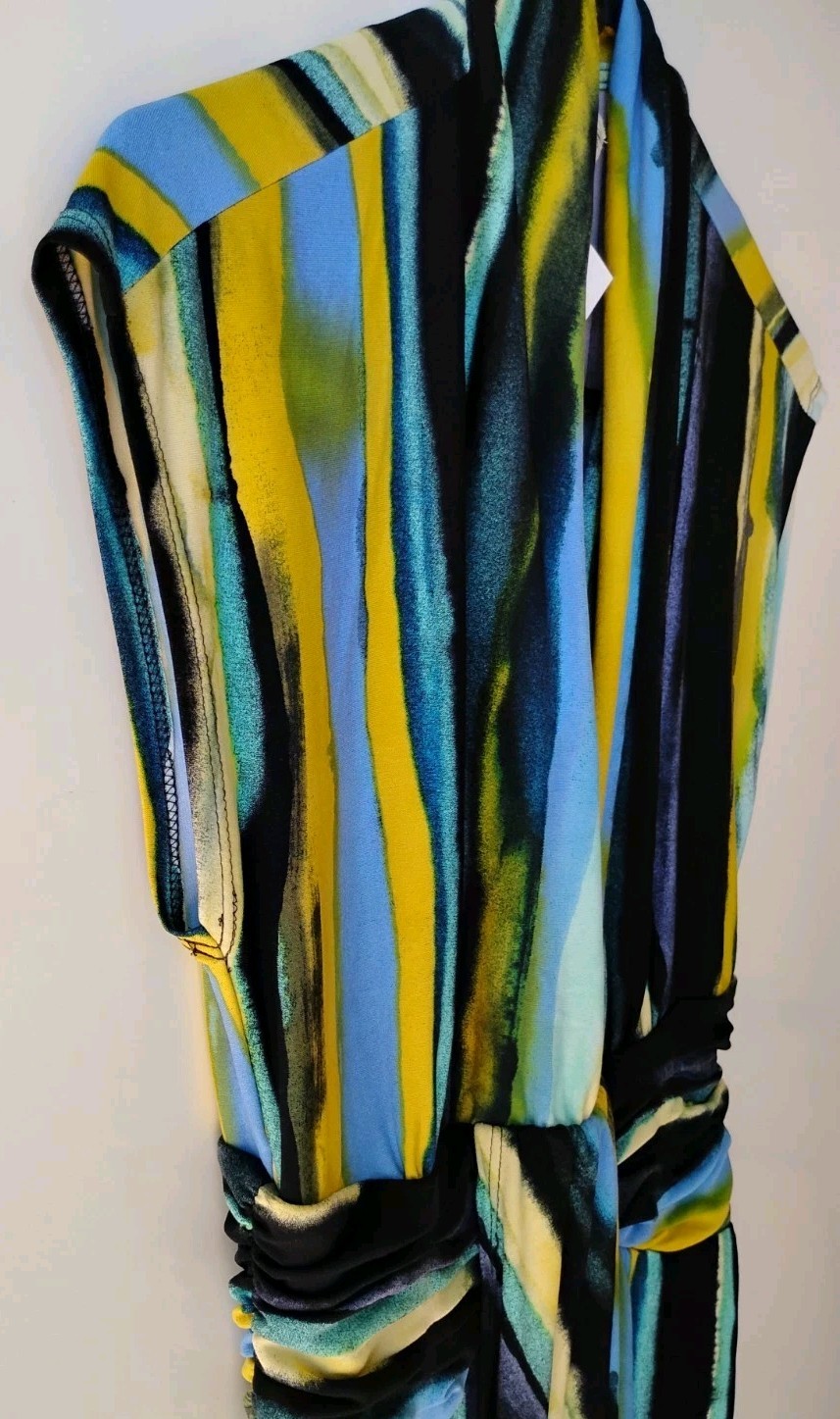 SANGRIA Multicolor Women’s Cap Sleeve Long Dress NEW