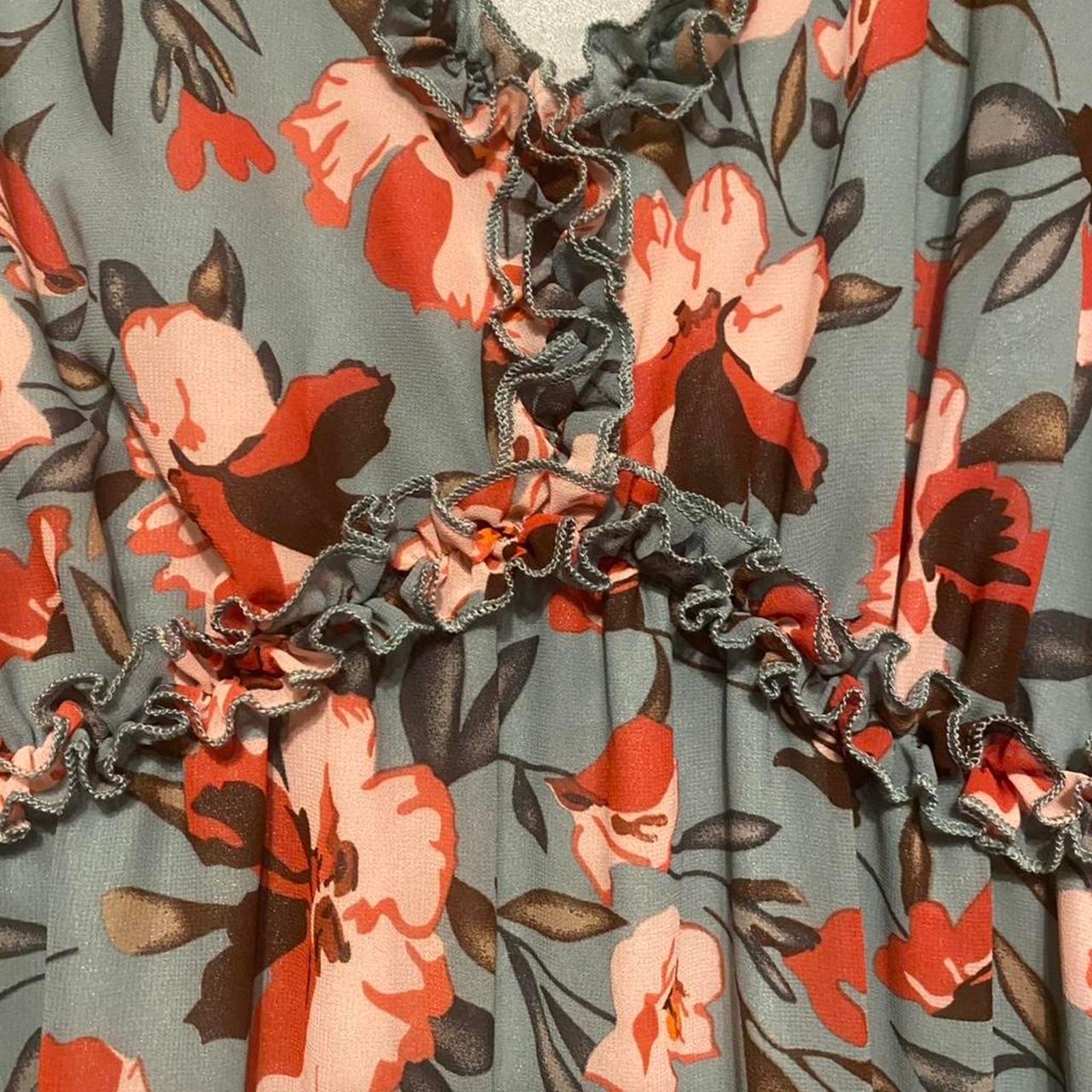 Womens floral maxi dress casual