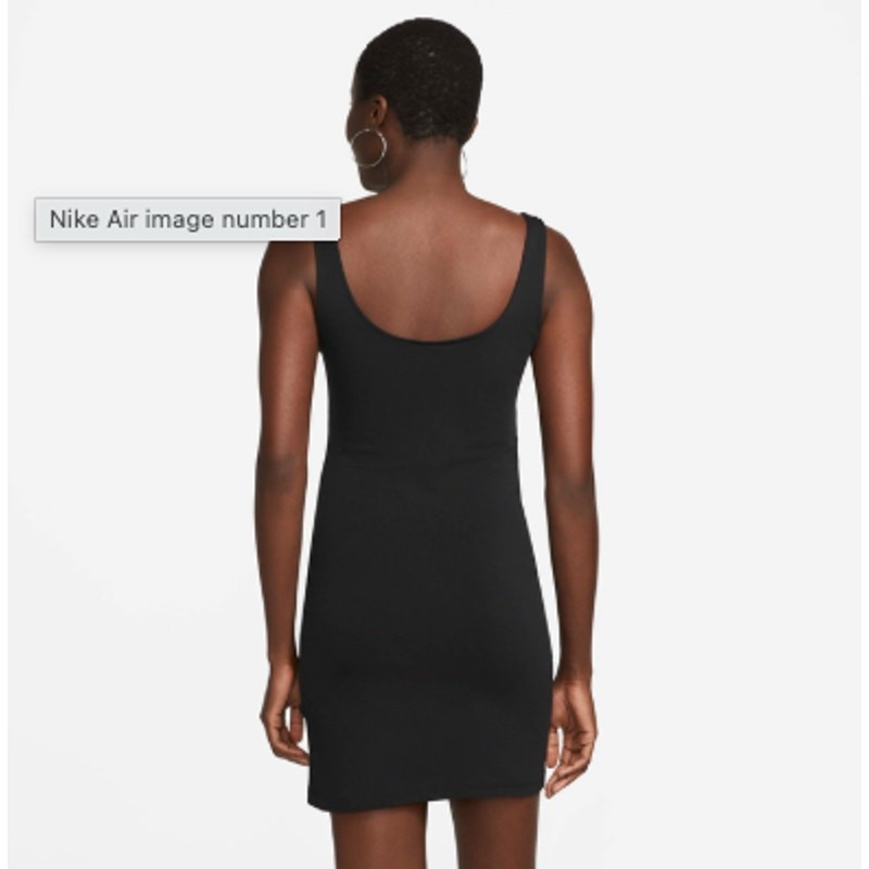 Nike Womens Nike Air Dress – Womens Black/White Size L