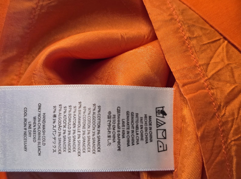 Michael Michael Kors Womens 2 Coral Orange Sheath Dress Cotton Sleeveless Pocket