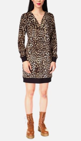 MICHAEL KORS Womens Black Multi Party Sheath Dress L NEW $125 MH181134A3