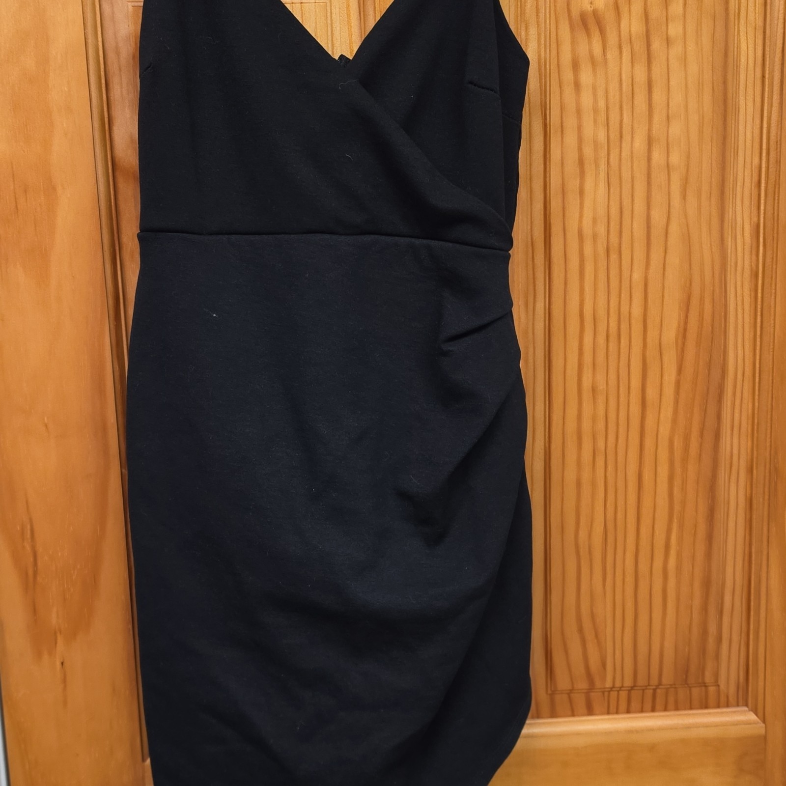Lulus All This Appeal Bodycon Midi Cocktail Dress with Skinny Strap V-Neckline