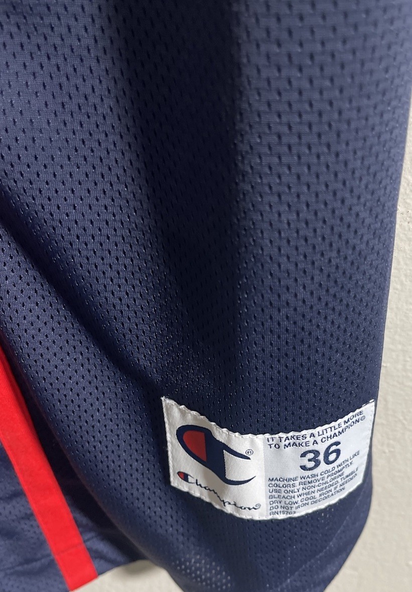 Champion Baseball Jersey Dress Mini Small Womens Mesh Sports Jersey #19 Navy