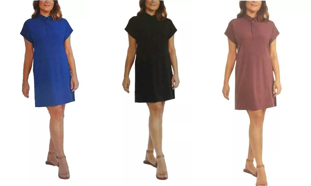 Hi-Tec Women’s Short Sleeve Active Comfort Dress Stretch Pockets(1748932)