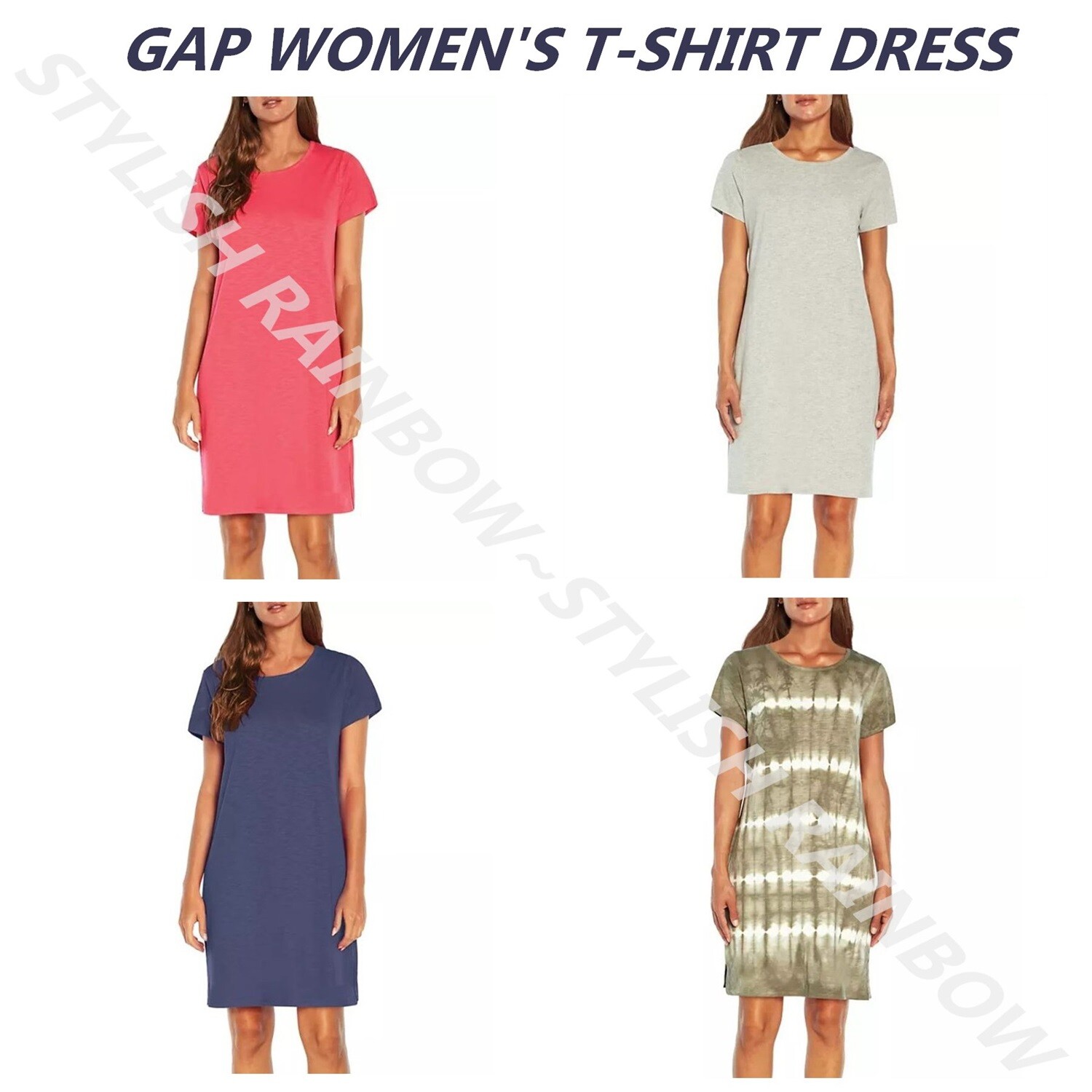 GAP WOMEN’S T-SHIRT DRESS~MULTIPLE COLOR & SIZE NEW