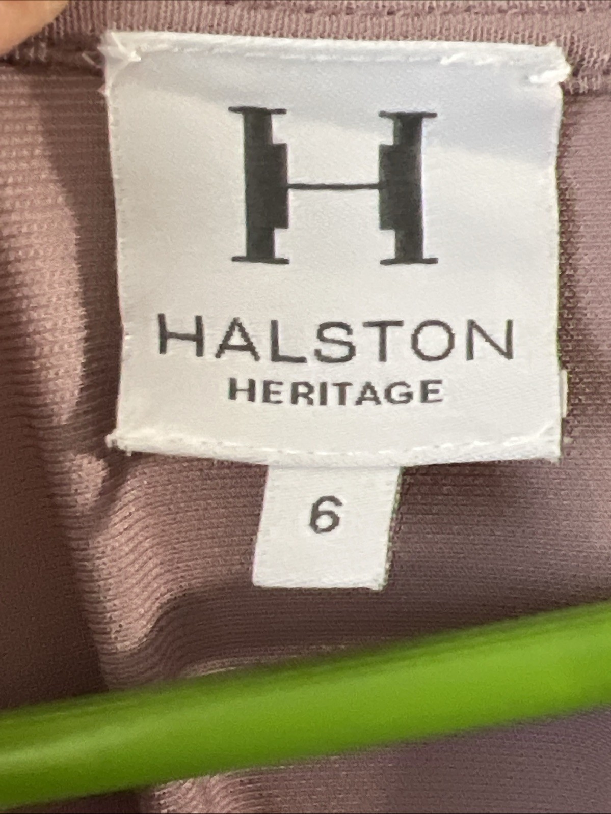 Halston Heritage Size 6 Dusty Rose Mauve Pull-On Jersey Batwing Sleeve Dress