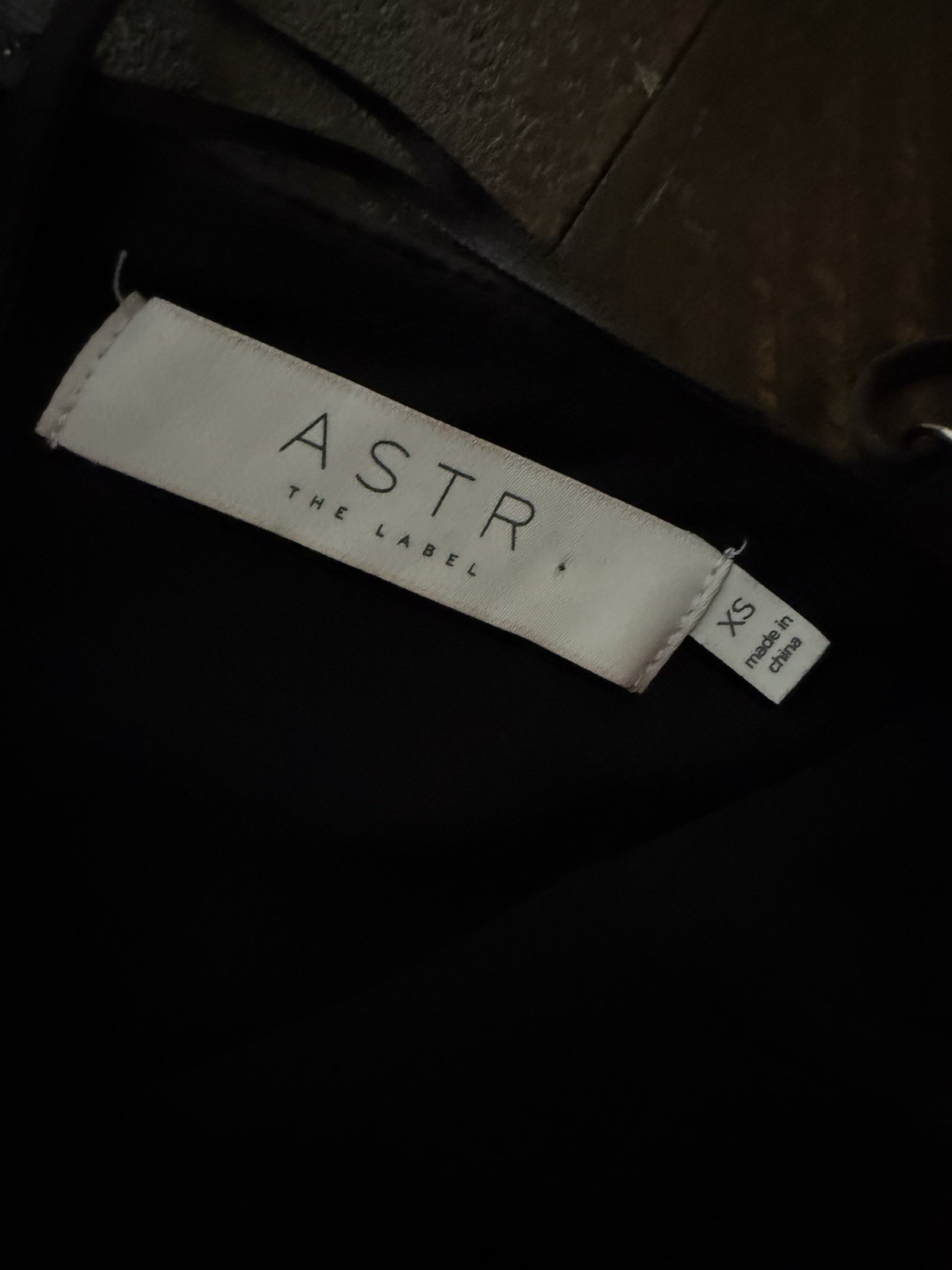 Astr the Label Black Satin Midi Dress with Spaghetti Straps and front slit XS