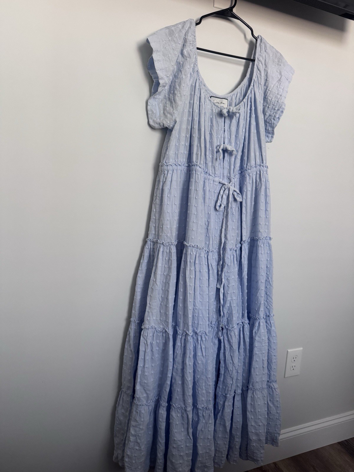 Innika Choo Innika Choo Sea Mist Peasant Dress dress size 3 Alotta Güd Dress