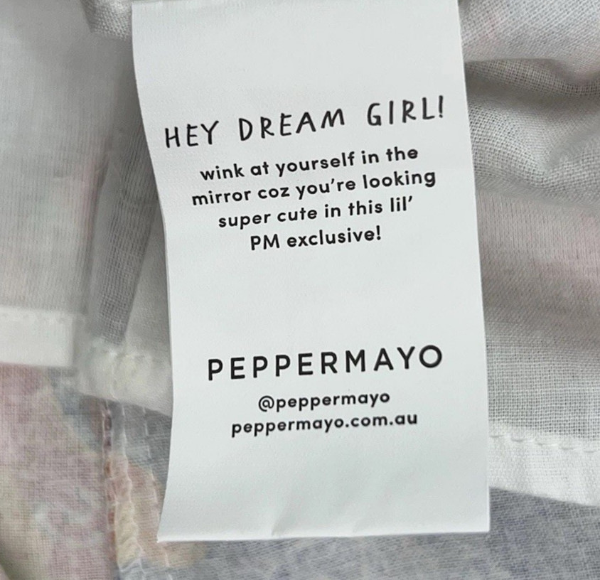 PEPPERMAYO Women’s 8 Strapless Dress Linen Blend Mini Tropical Rio Travel Beach