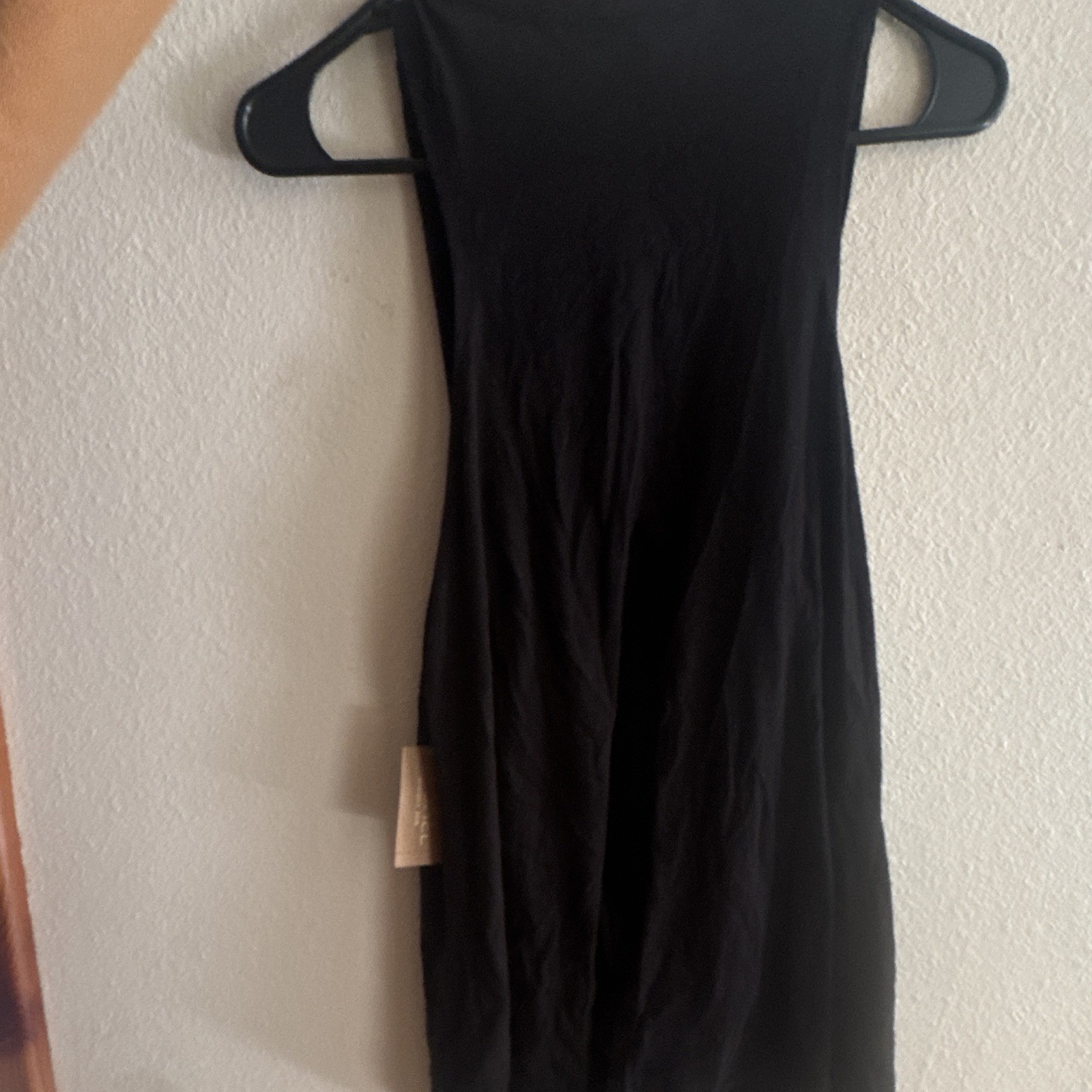 Rachel Roy Black Tank Dress Scoop Neck Sleeveless Short Size M