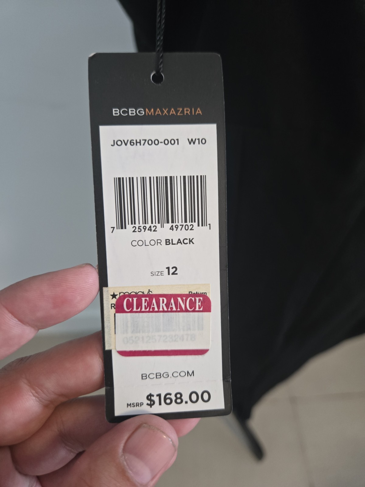 BCBGMAXAZRIA Black Dress Gisela Size 12