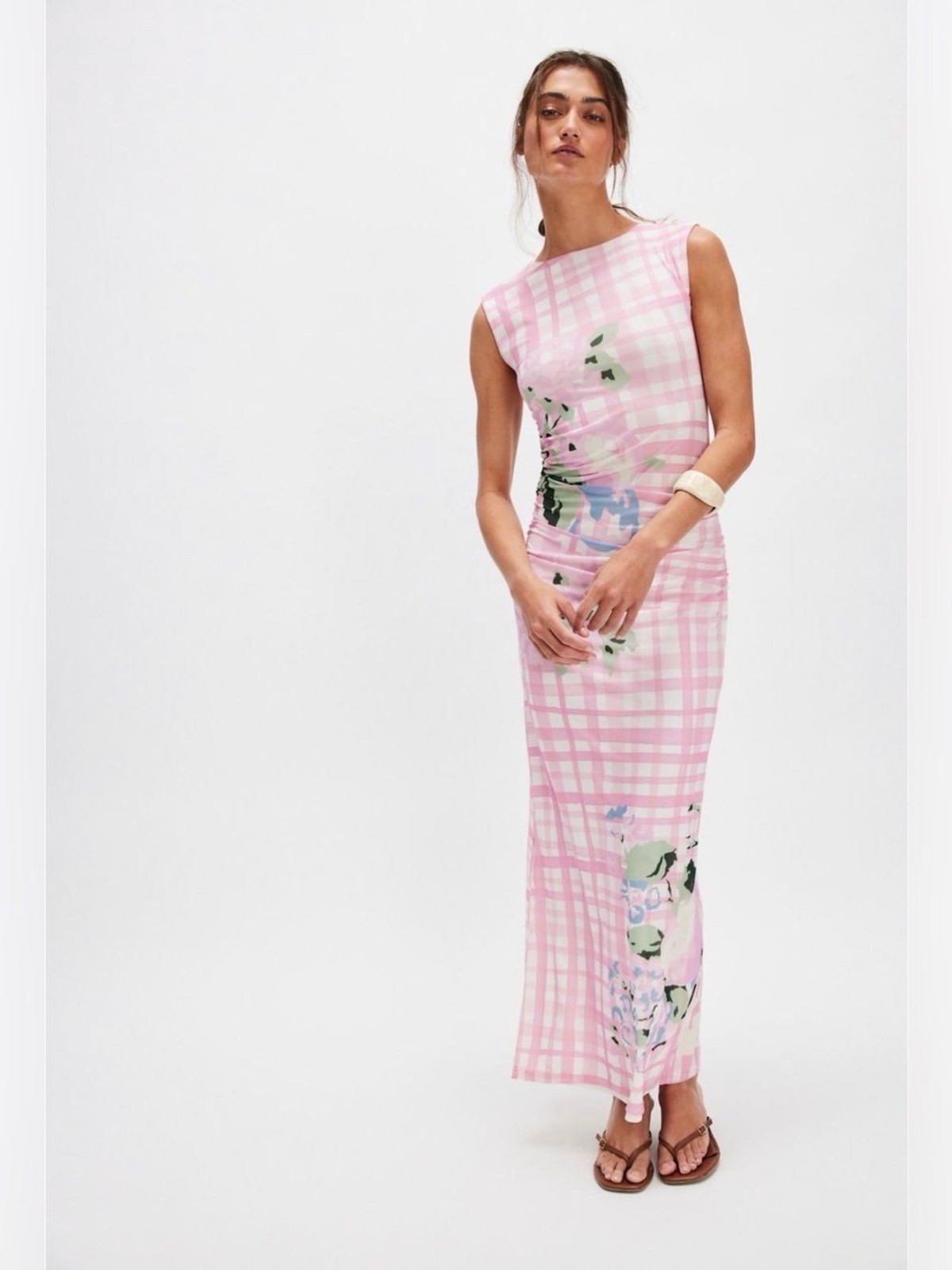 Aston Studio Ariel Dress in Baby Le Fruit Check
