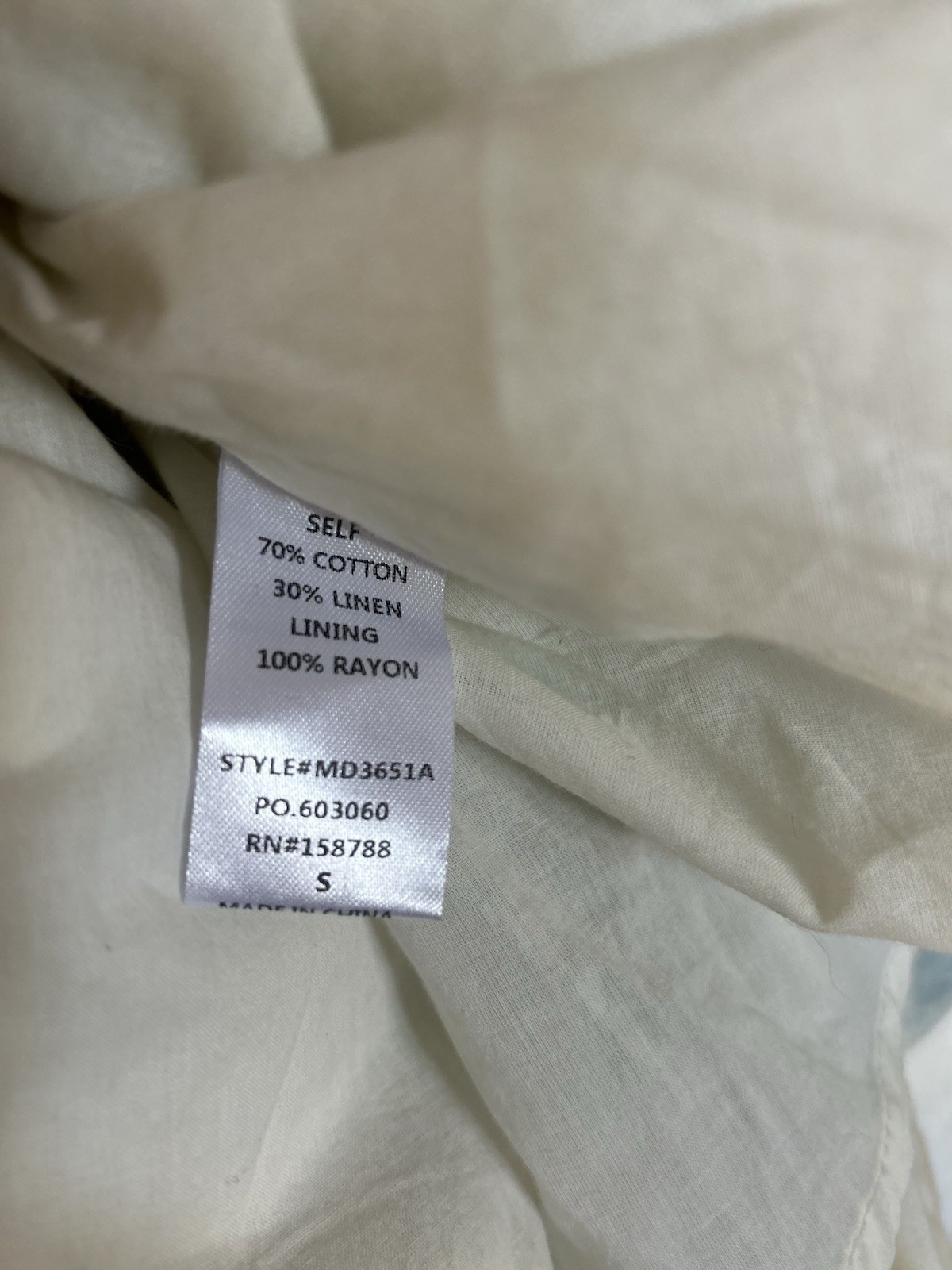 Amable by Mable linen cotton blend mini dress Size S GUC due