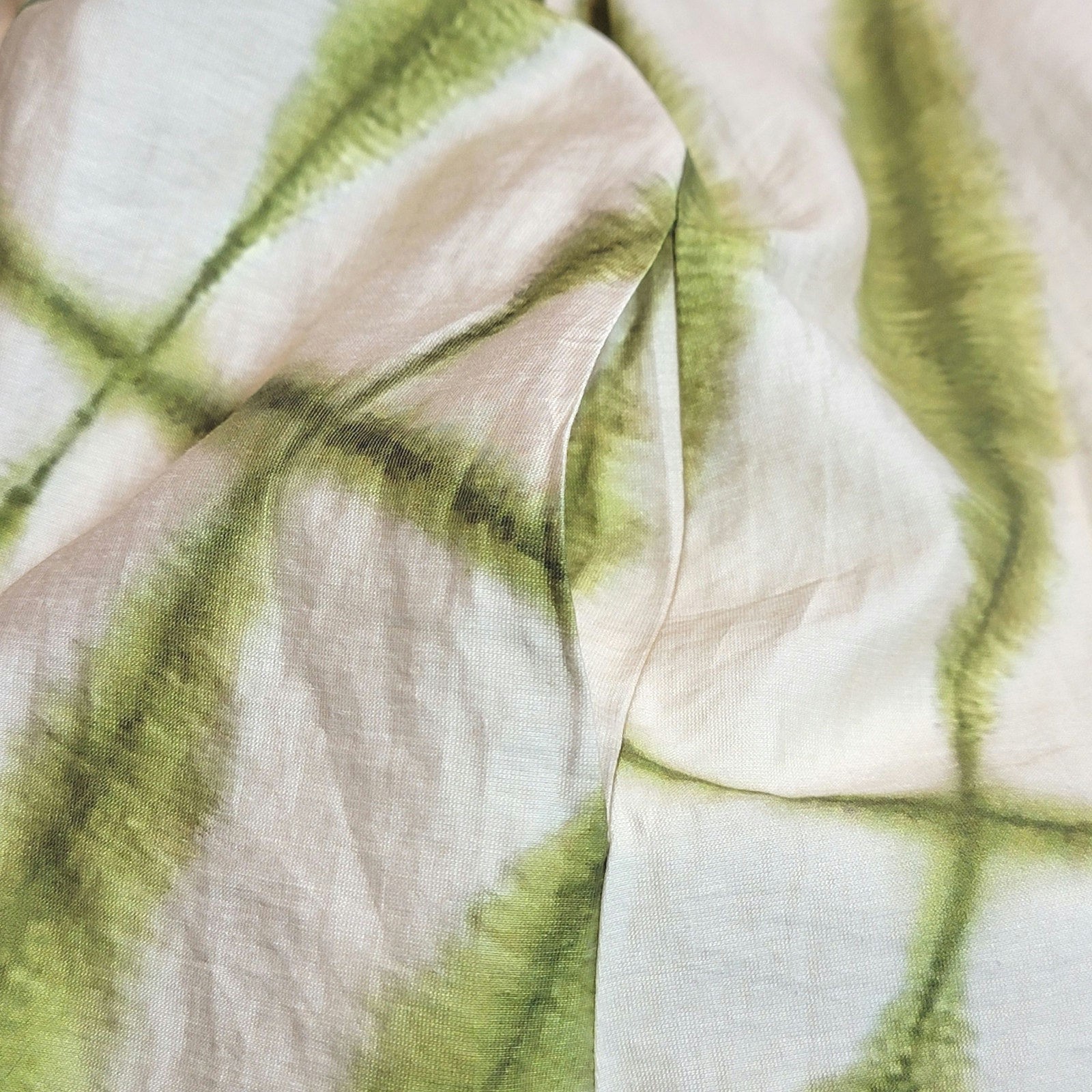 Urban Revivo Linen Blend Leaf Print Maxi Dress Sleeveless Slip Green NWT XS