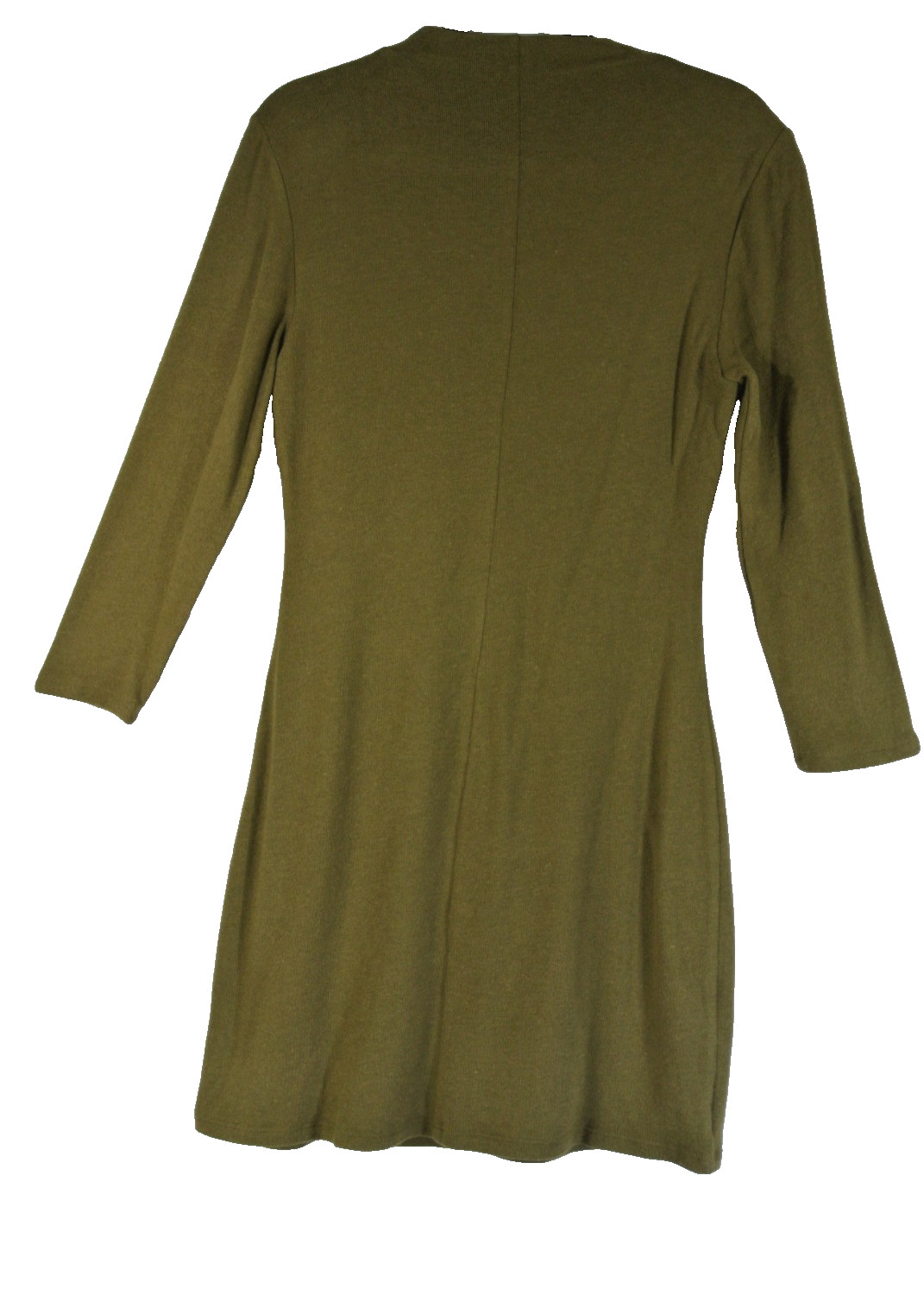 NEW, REFORMATION Camille Long Sleeve Sweater Minidress in Green Sz L #MD1219