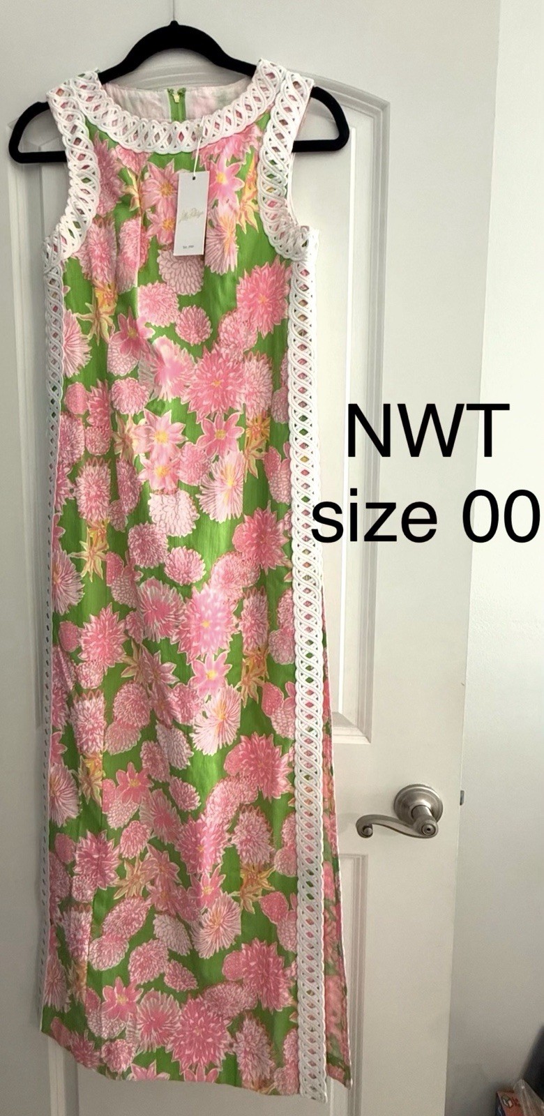 Lilly Pulitzer Sadie Maxi Romper Shift Dress Seaside Garden Size 00 NWT (05106B)