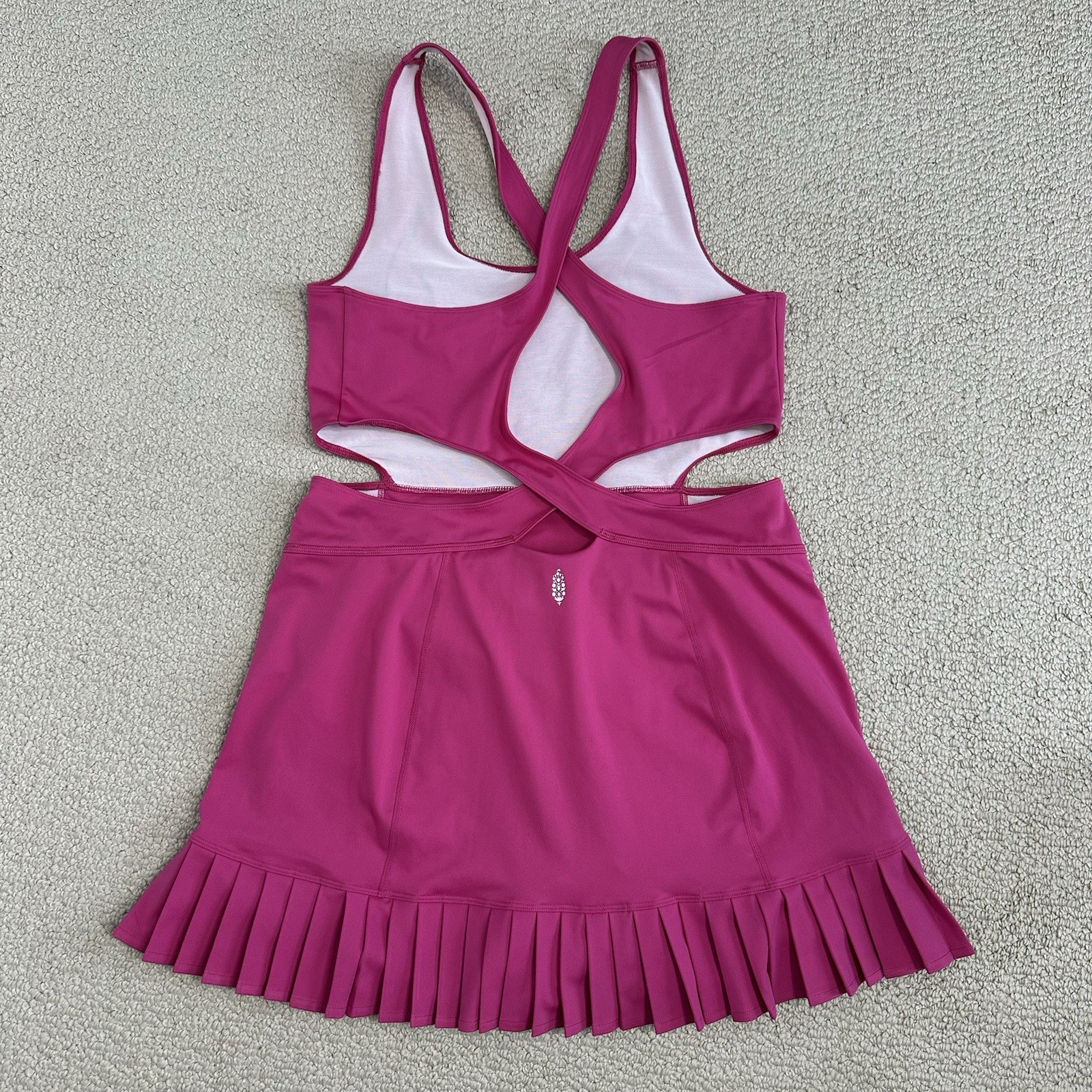 Free People Movement Skortsie Dress Womens XL Pink Back it up pickleball tennis