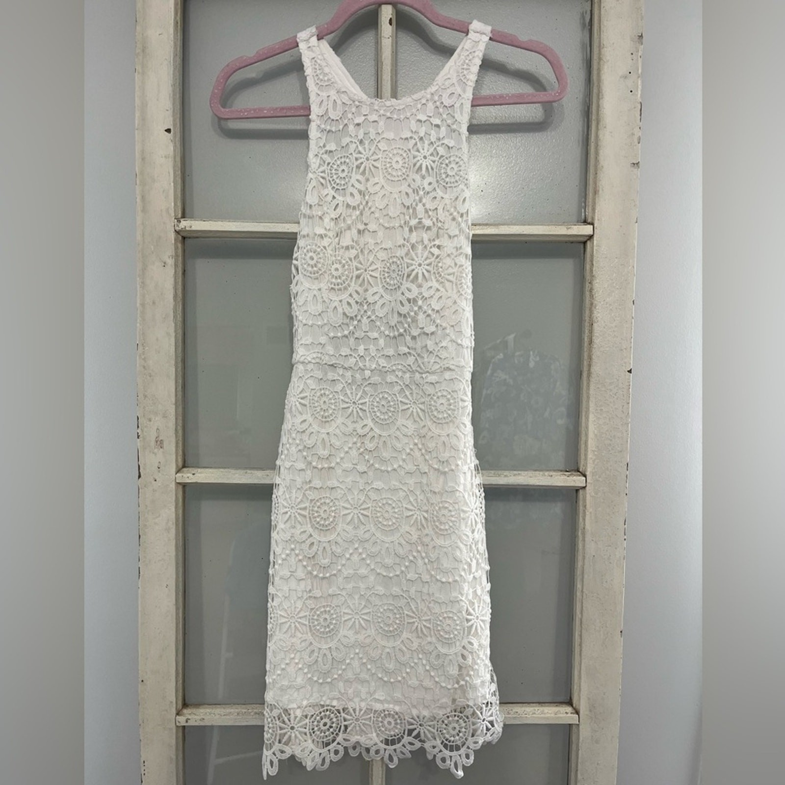 Hollister S white lace dress ! summer beach casual wedding