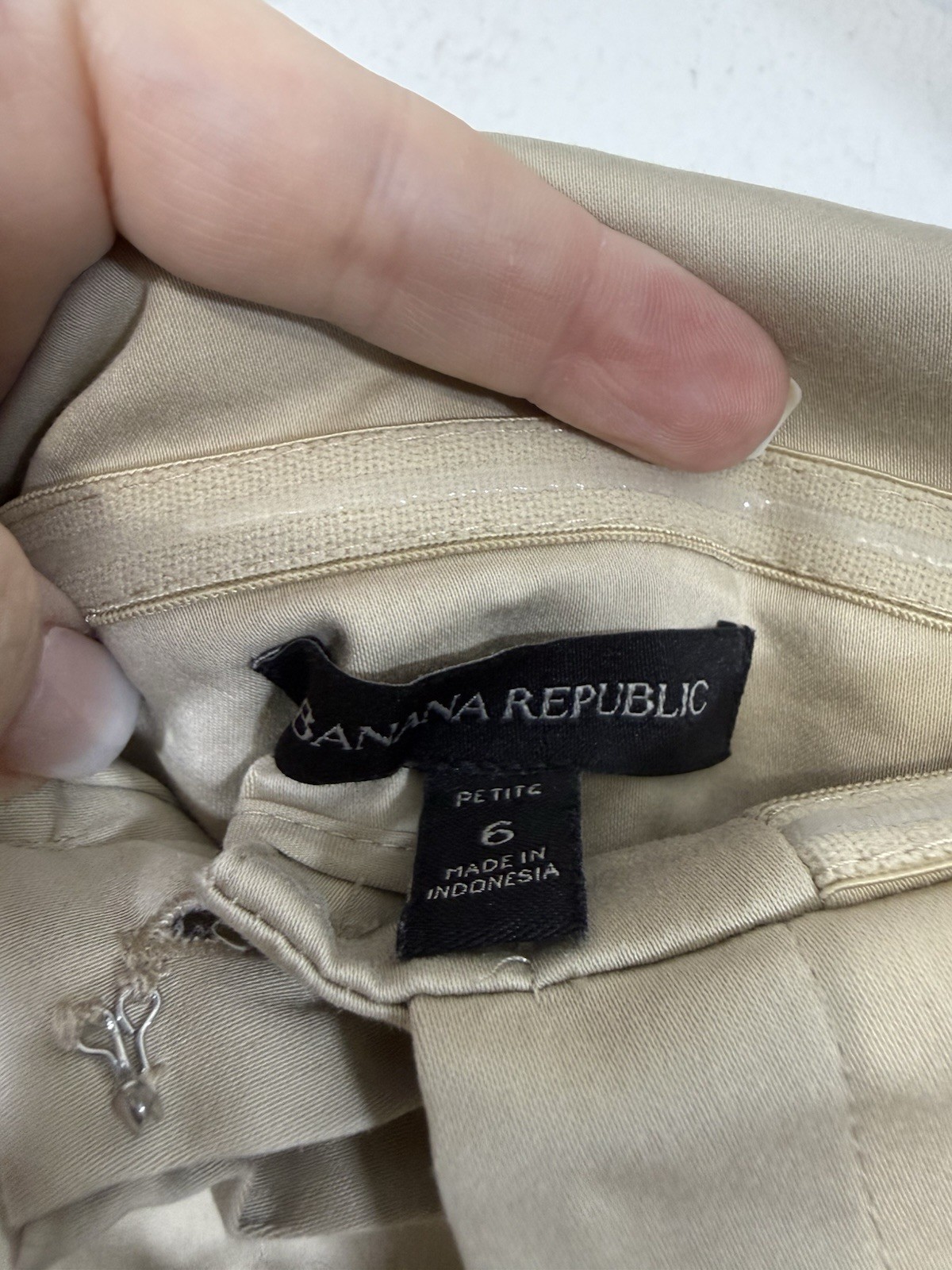 Banana Republic Strapless Asymmetrical Utility Trench Dress 6P Tan Belt Pockets