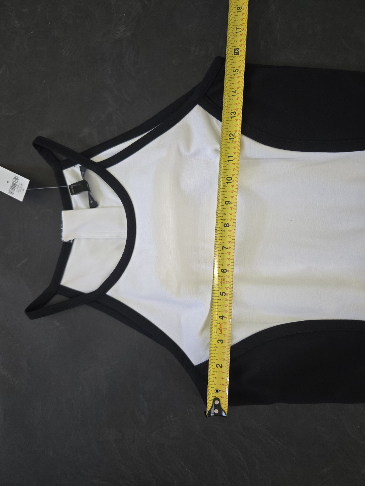 Banana Republic Dress Womens Size 6 Black White Strap Tank Pencil Skirt