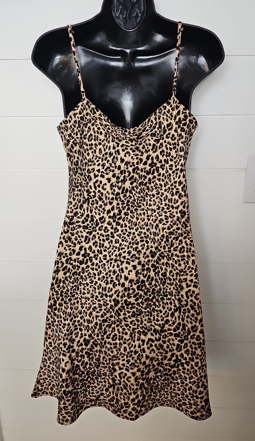 Urban Outfitters Leopard Print Slip Dress Audrey 3+1 Size M