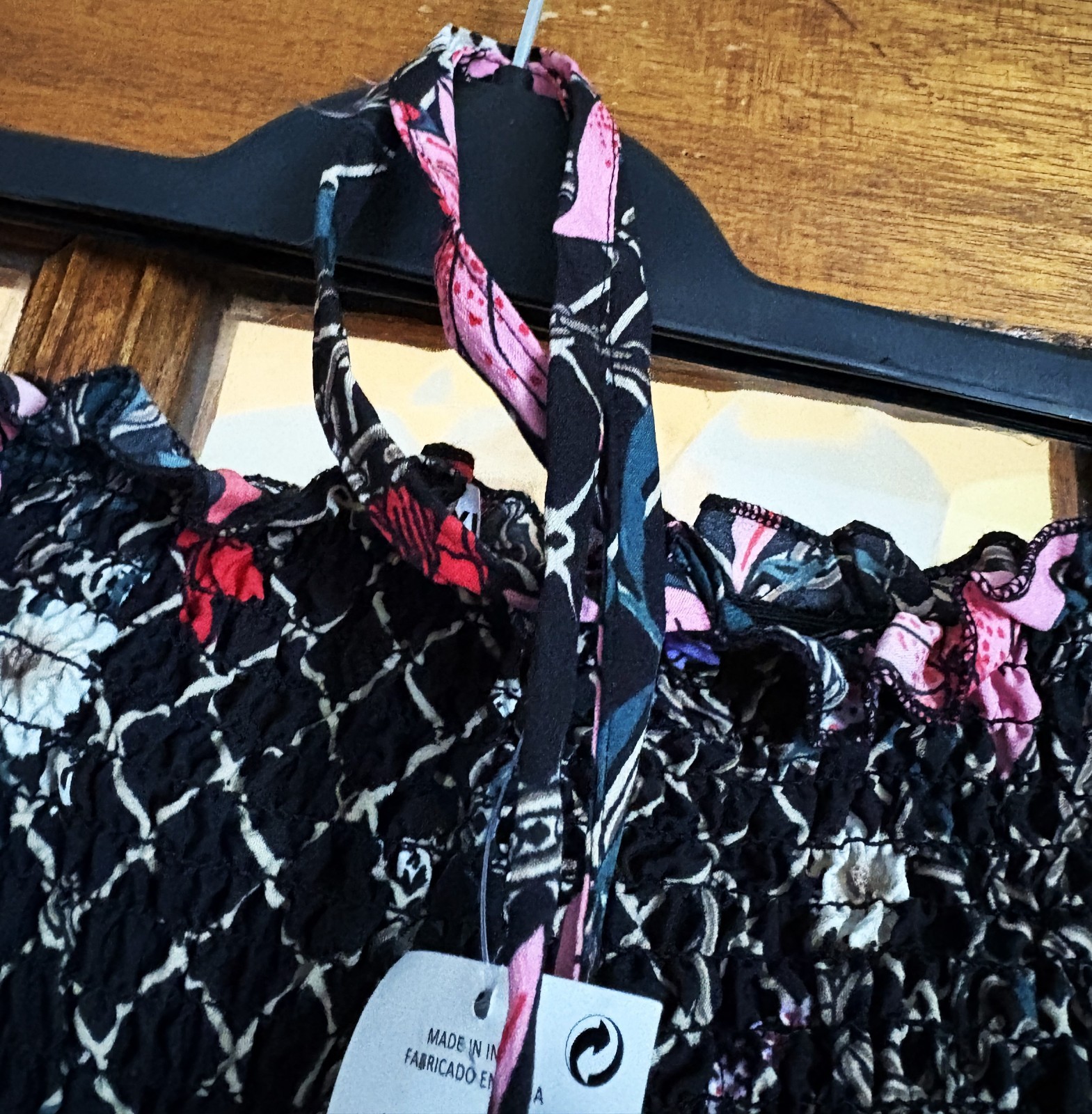 BNWT Ladies PEP & CO Halter Neck CHICKEN WIRE CHAIN FLORAL Print BEACH Dress XL