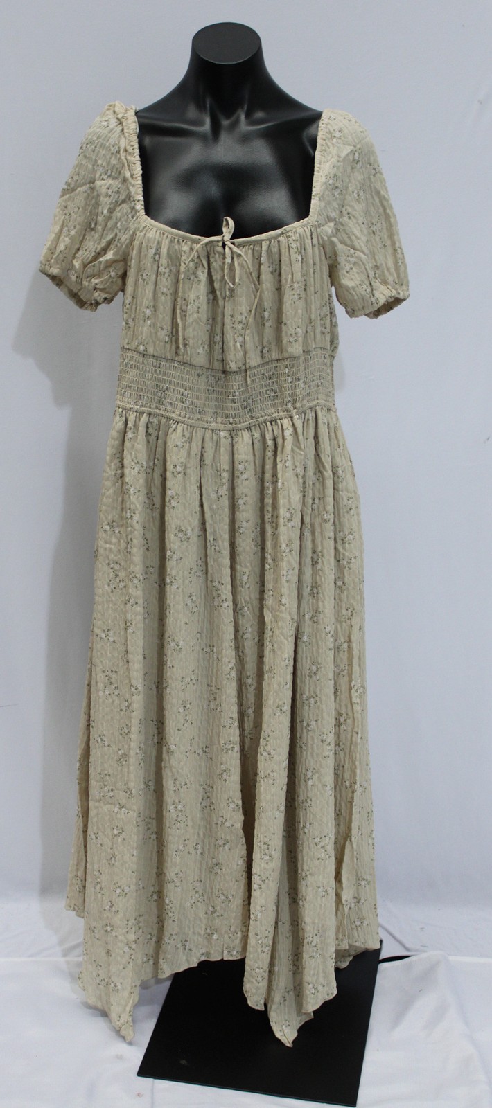Disturbia Women’s Tabitha Chiffon Handkerchief Hem Midaxi Dress CD4 Beige US:14