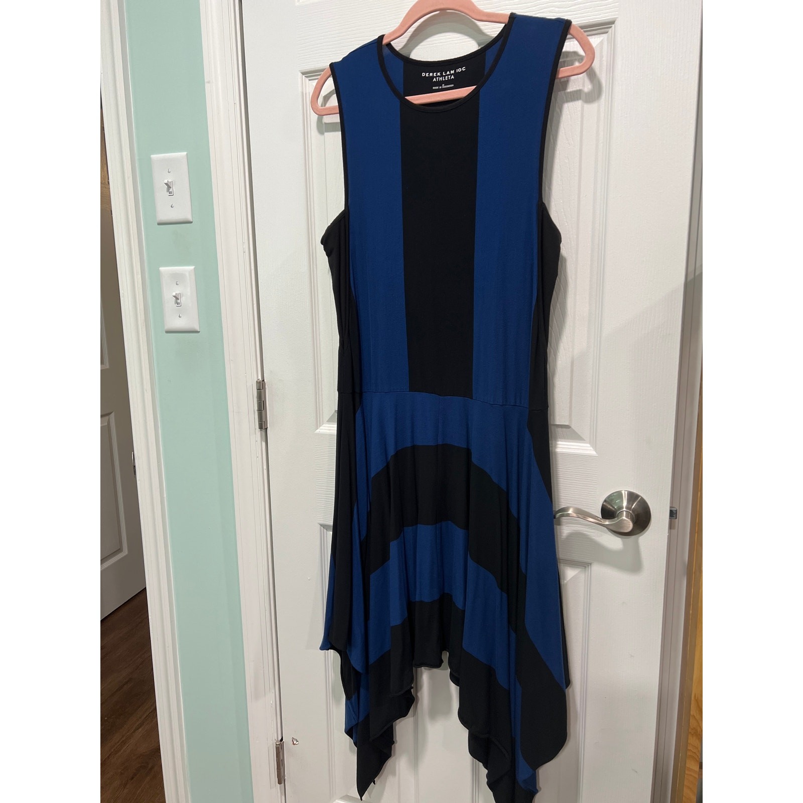 Derek Lam IOC Athleta Handkerchief Hem Athleisure Dress Size M
