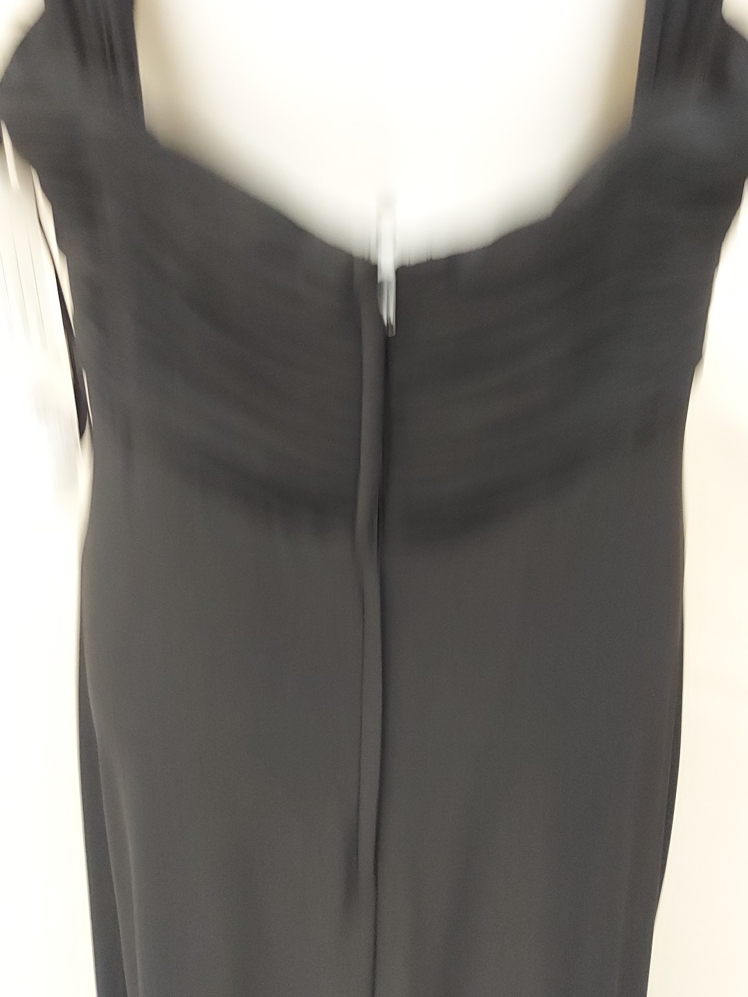 Cassandra Stone Size18 Black Gembust Vneck _shoulder Straps_zipback Stretch