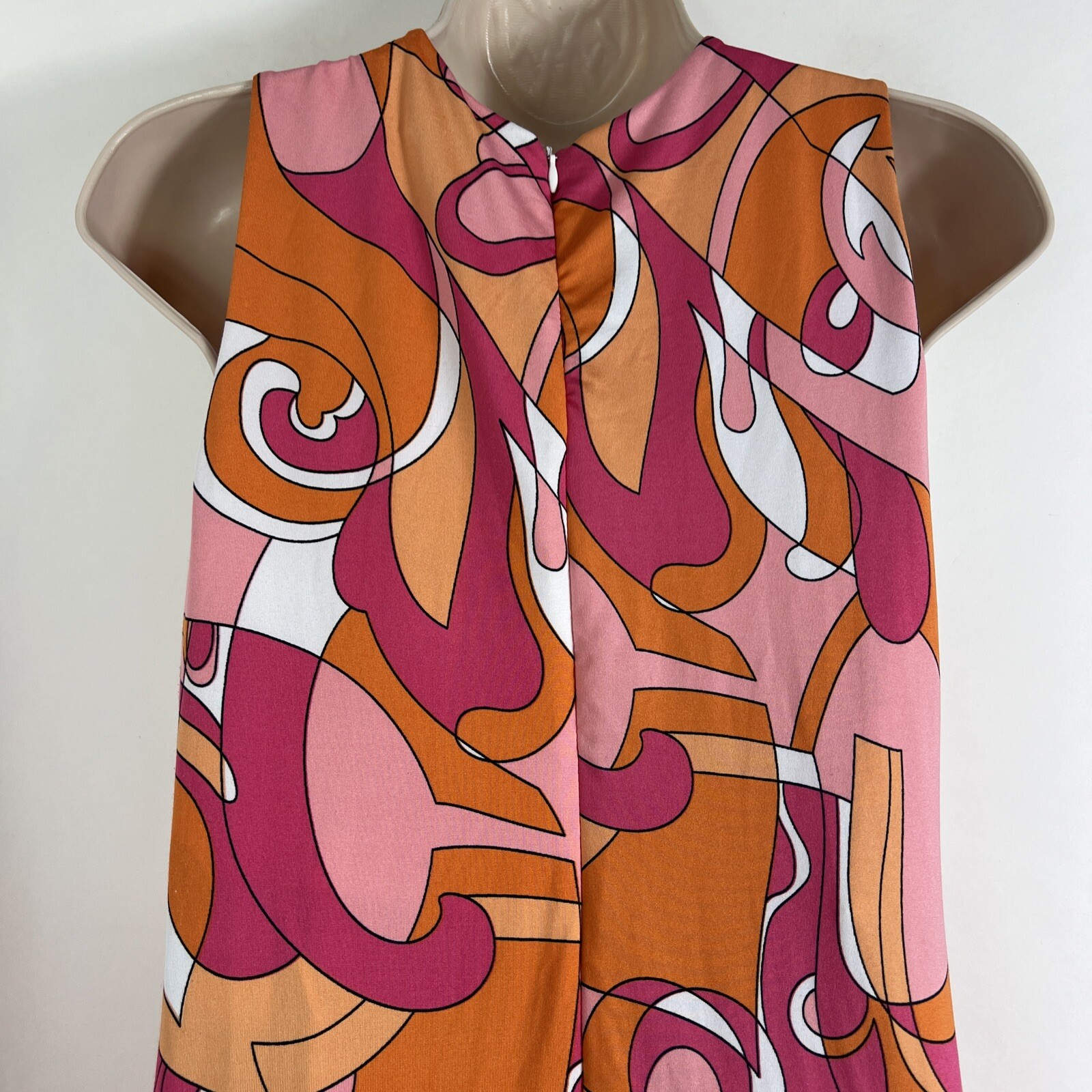 Mackenzie & James Dress Womens Small Retro A-Line Sleeveless Lightweight Stretch