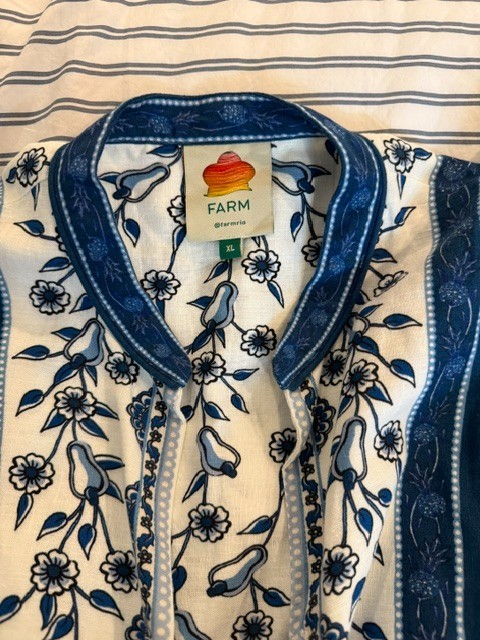 Farm Rio Dress, XL, Palm Tree design, Perfect Condition!