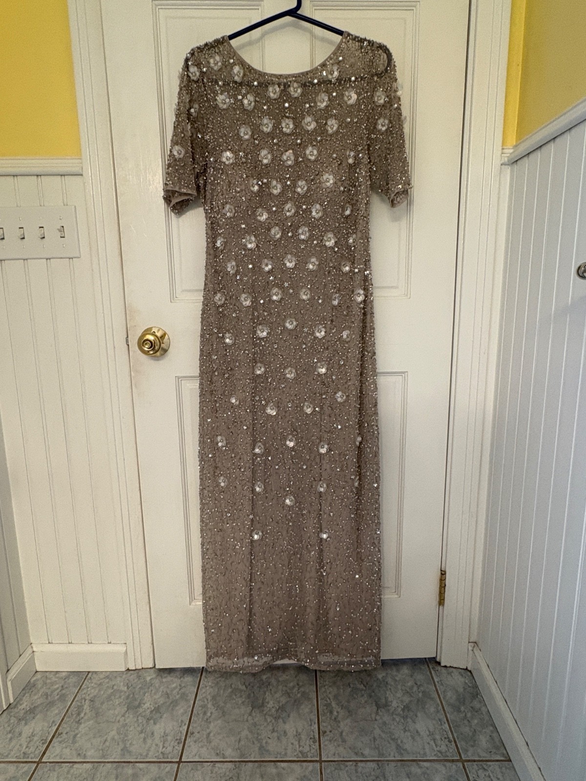 Adrianna Pappel Size 10 Mother of Bride/Groom Beaded Dress