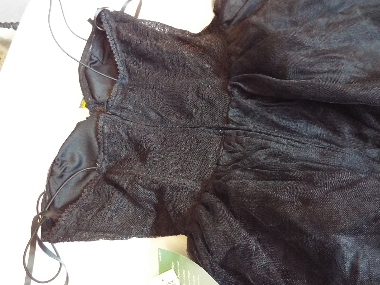 B. Smart Juniors Spaghetti Strap Tulle Fit & Flare Dress J83AY215 back sz 7 NWT