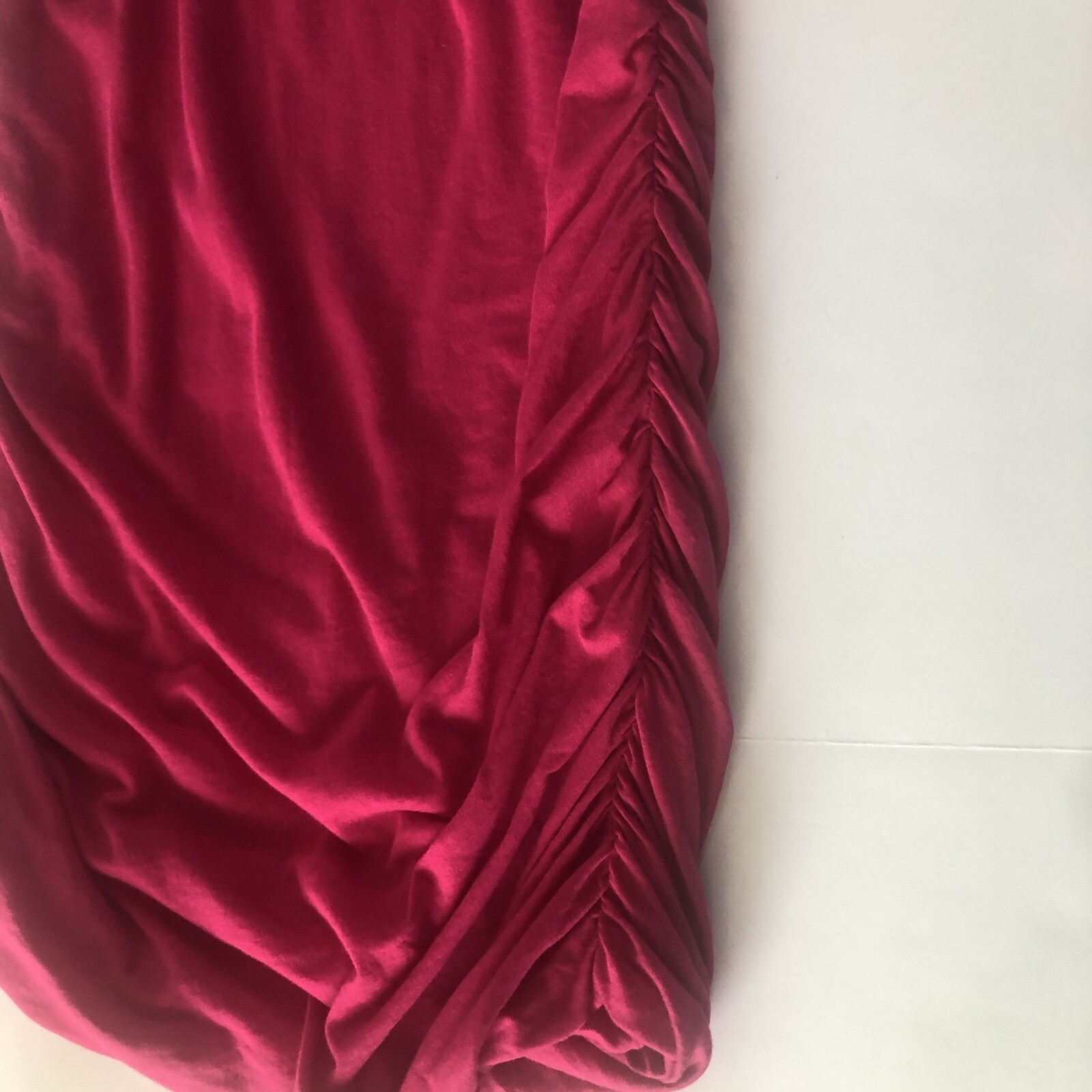 NWT Splendid Womens Small Pink Ruched Sides Bodycon $98 Barbiecore Modal #2830