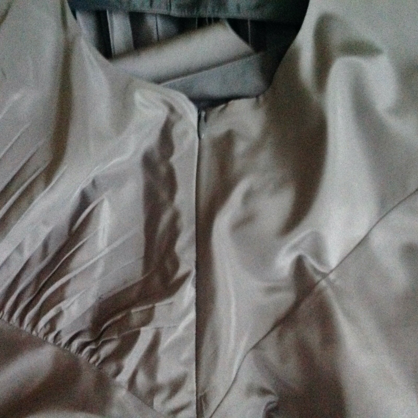 Vintage Banana Republic Pleated Taffeta Dress Silver Gray Cocktail Party Y2K 6