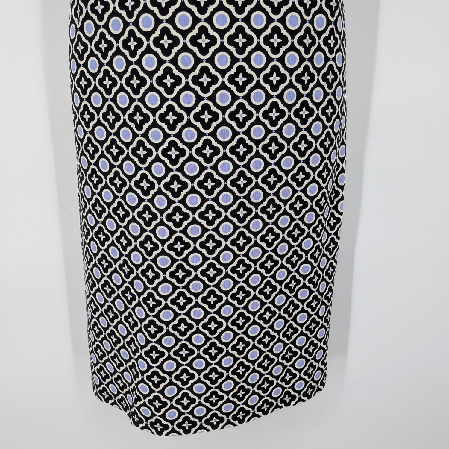 Talbots Geometric Stretch Sheath Dress Office Professional Career Preppy Medium