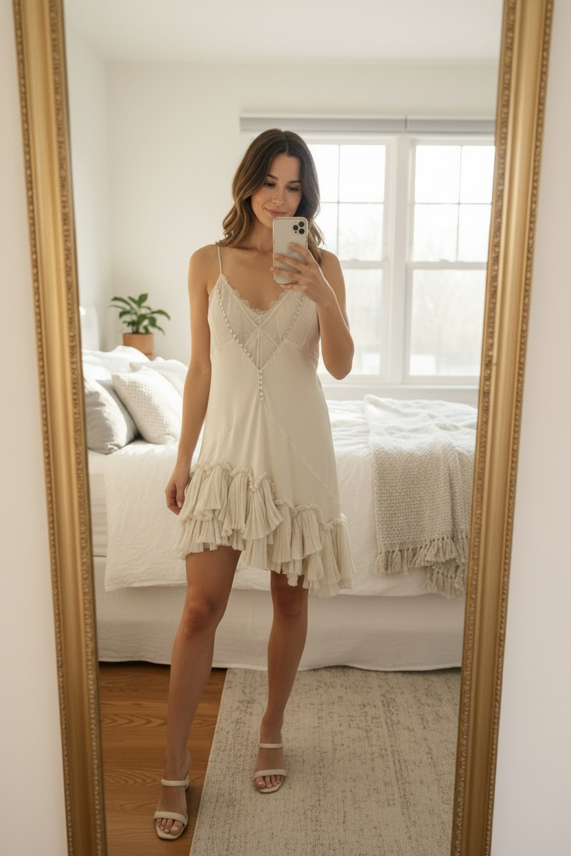 ZARA : THE ITEM Asymmetric Ruffled Dress : 2283/135 | *UK Buyers No Import Fees*