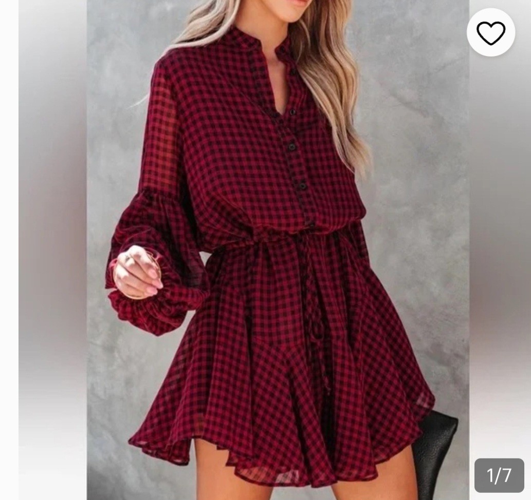 VICI MANCHESTER ADJUSTABLE BALLOON SLEEVE DRESS