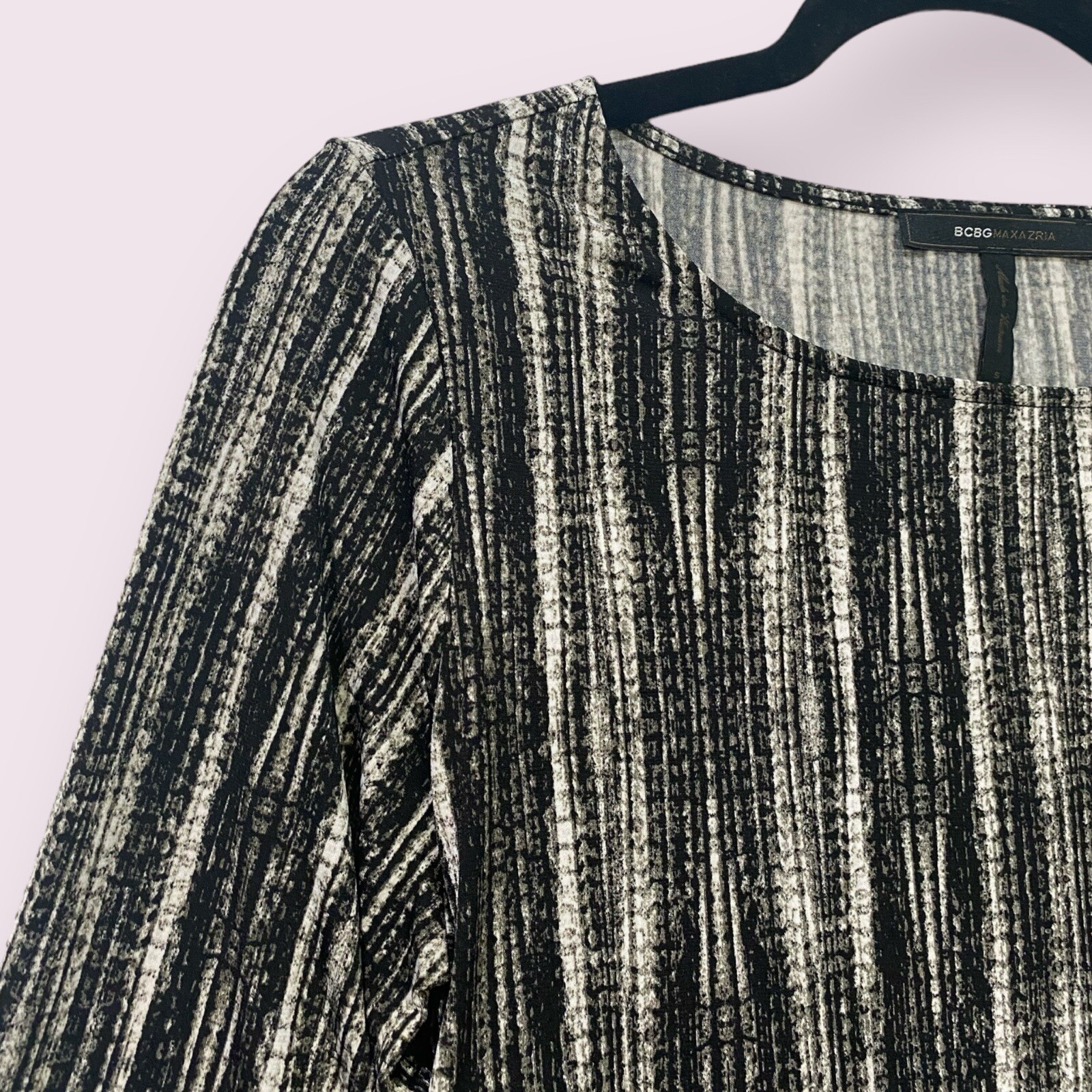 BCBGMAXAZRIA Abstract Print Shirt Dress Size Small Summer Chic $128