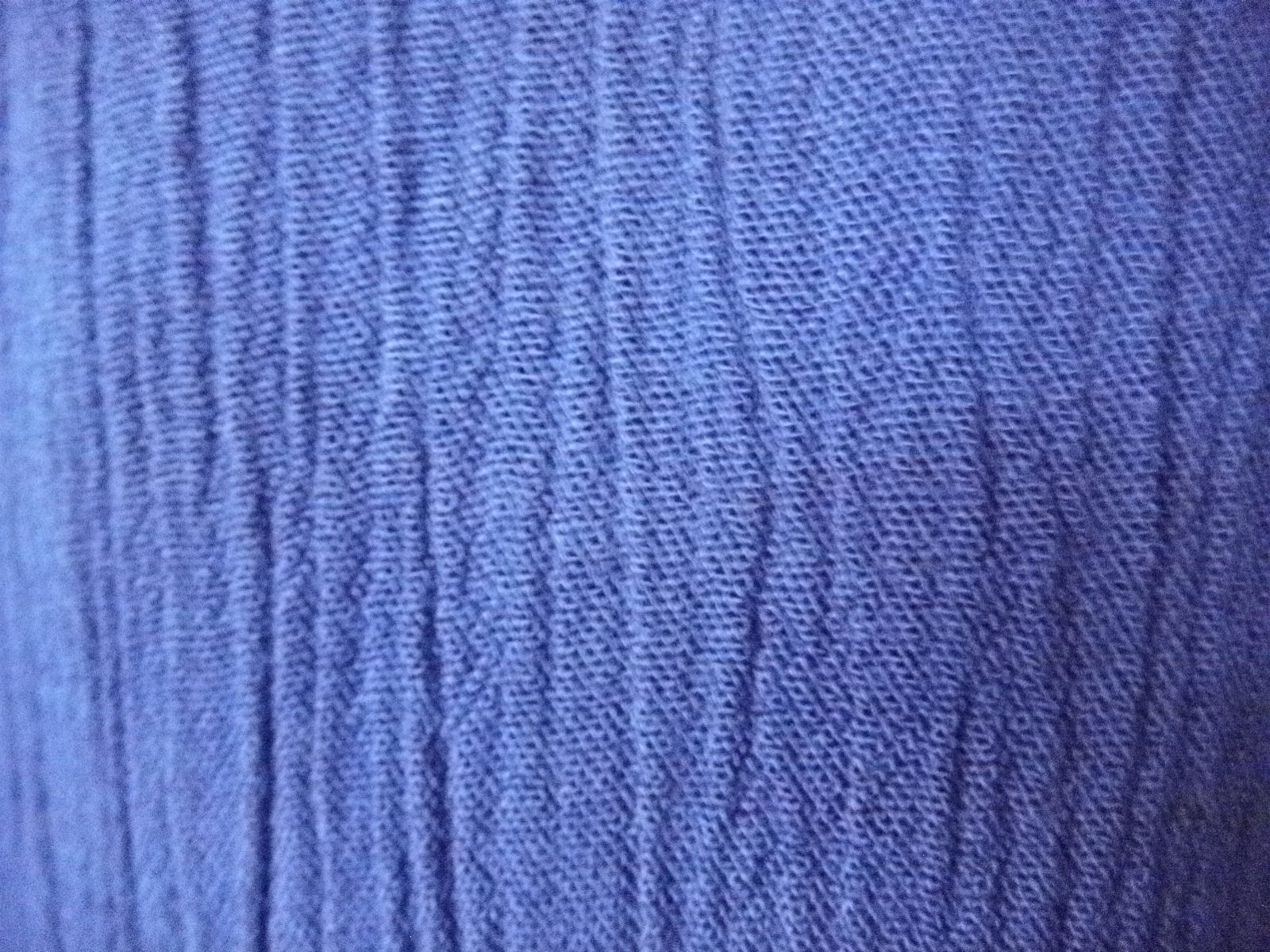 Eyeshadow Dress Young Women M Blue Deep Scoop Short Batwing Sleeve Ruffled Lined