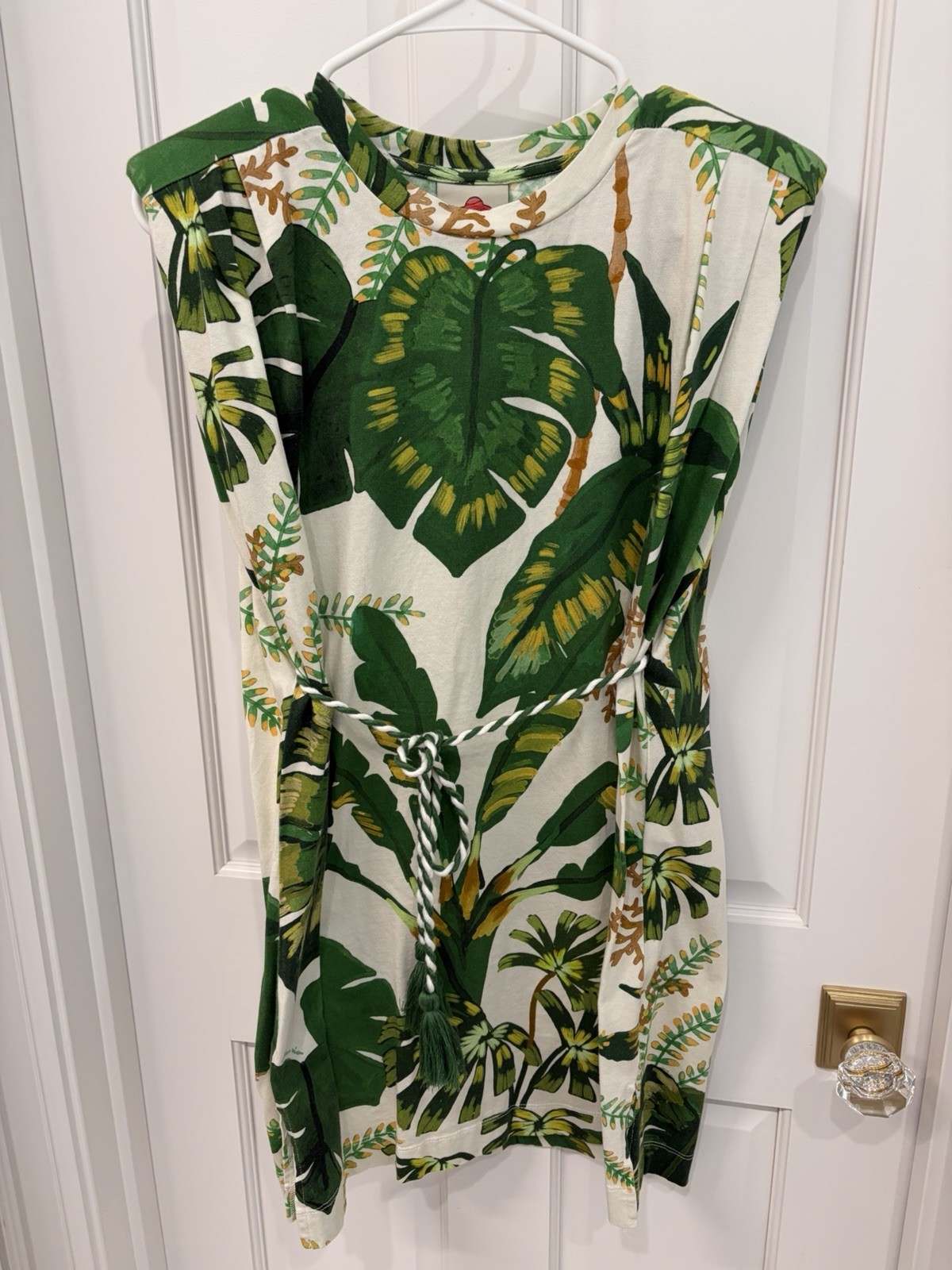 Farm Rio Cotton Tropical Forest Mini T-Shirt dress XS EUC