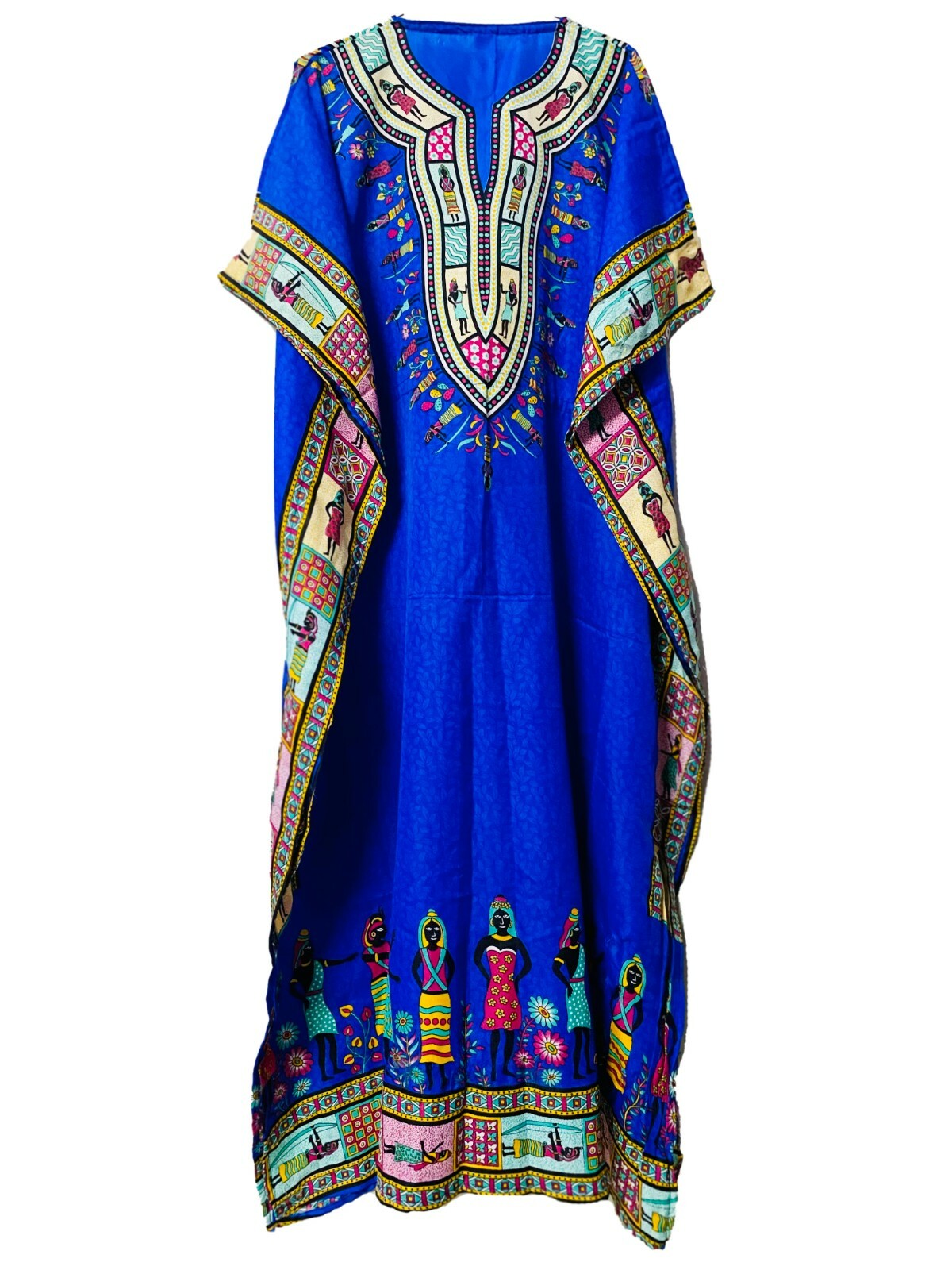 Long African Kaftan Boho Dress Beach Cover Up Caftan Gown Nightwear Maxi Women
