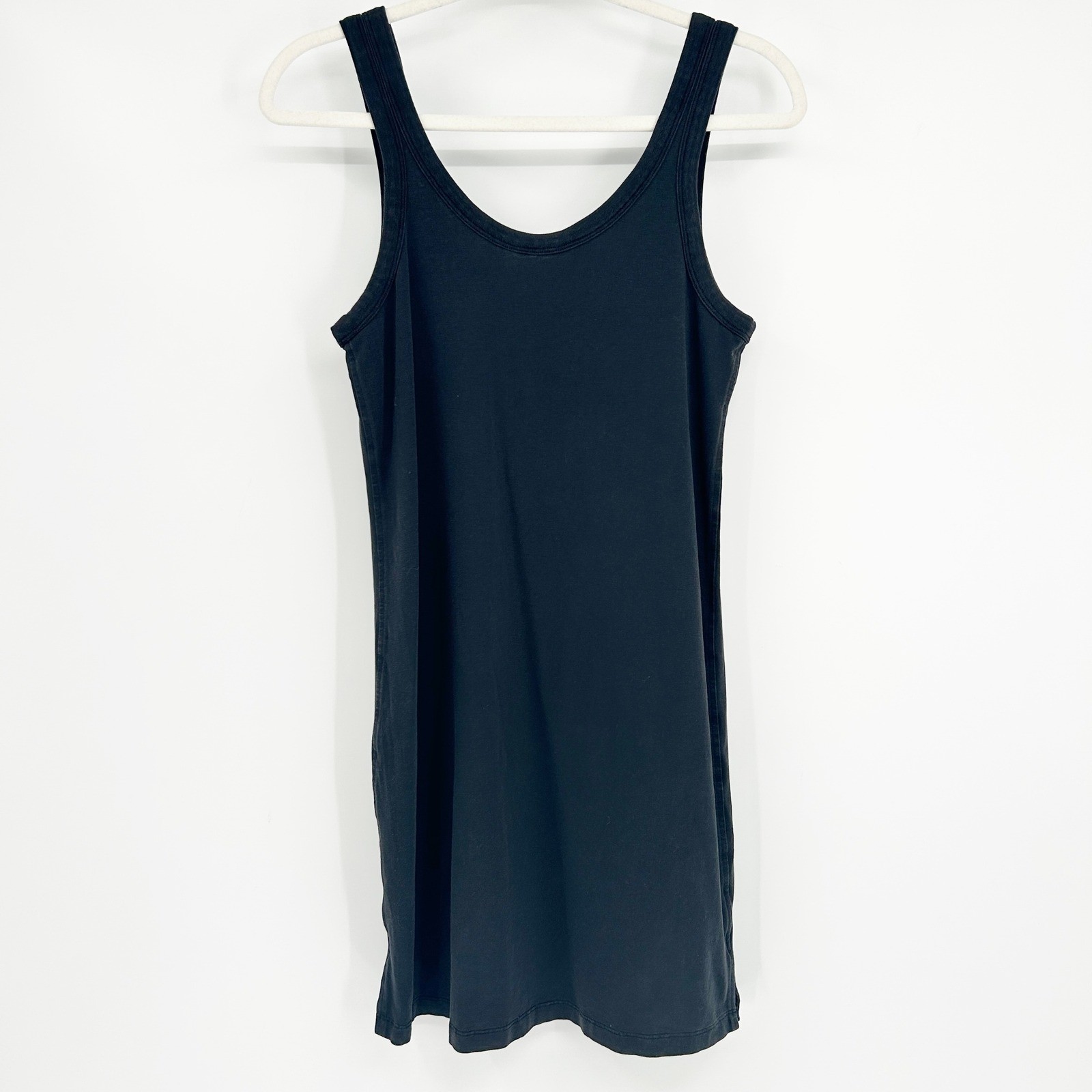 Lululemon Womens Classic Fit Cotton Blend Scoop Active Athleisure Dress Black