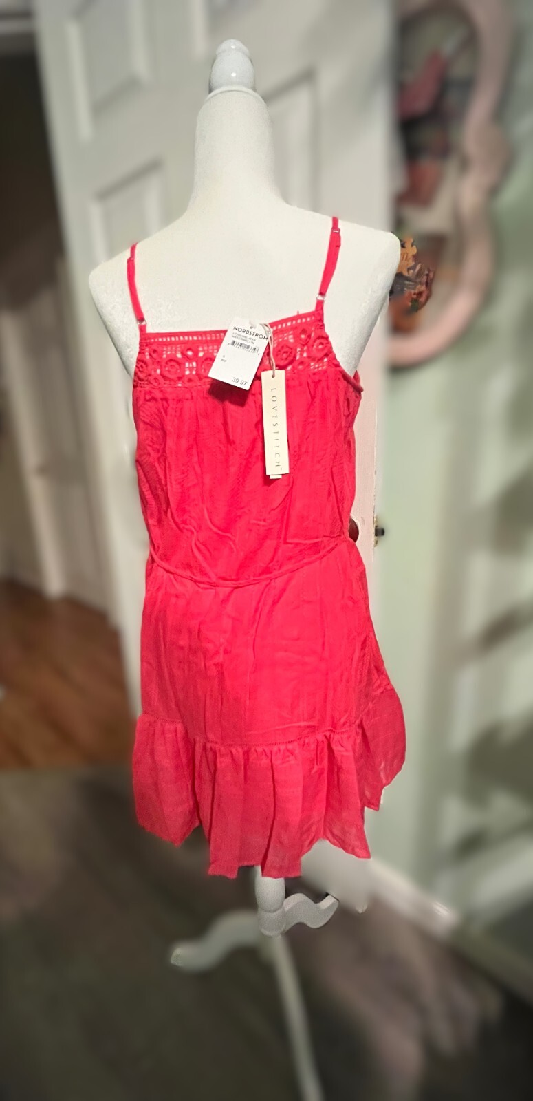 Lovestitch Lace Trim Minidress