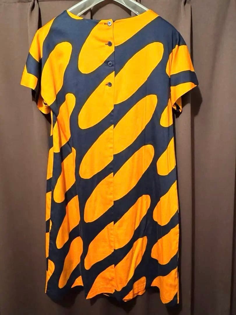 Marimekko short sleeve long dress size 36 length 34 inches
