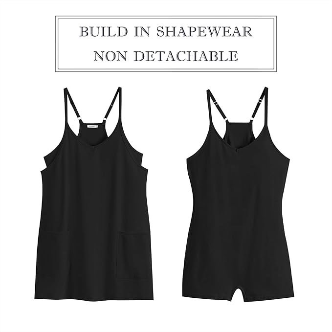 ANRABESS Women Athletic Dress Summer Tennis Workout Active Sports Mini Romper