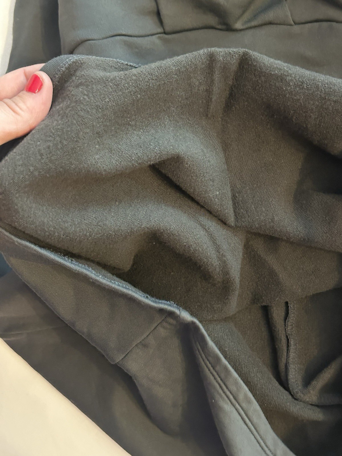 Athleta Pronto Dark Gray Dress Dolman Short Sleeve Crew Neck M