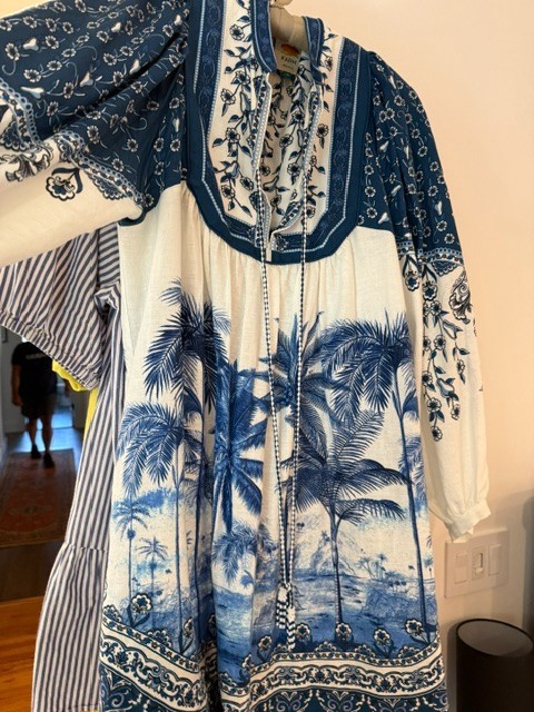 Farm Rio Dress, XL, Palm Tree design, Perfect Condition!
