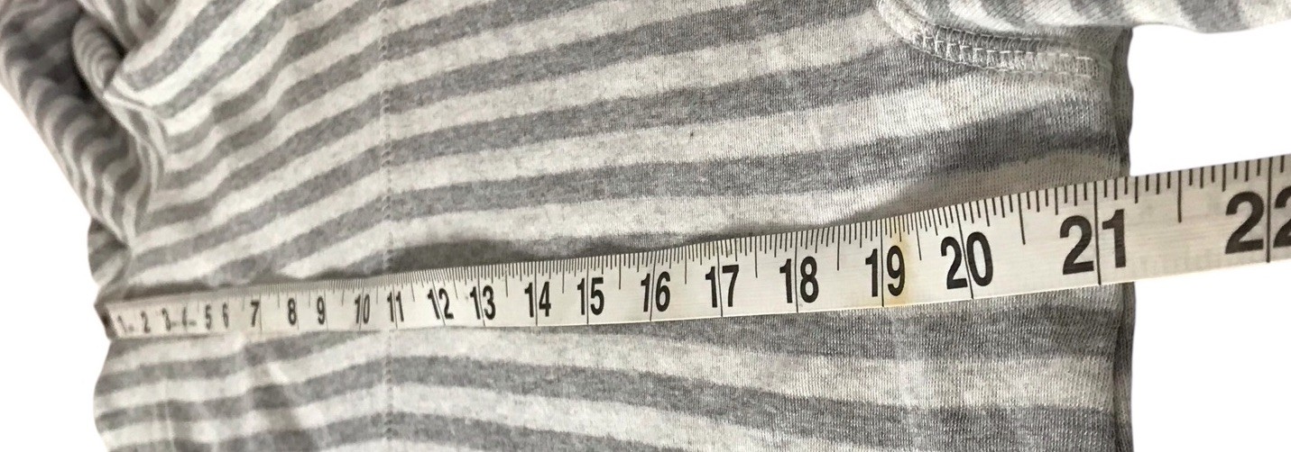 J Jill Soft 100% Cotton Hooded Stripe Hoodie Lightweight Sweatshirt Small