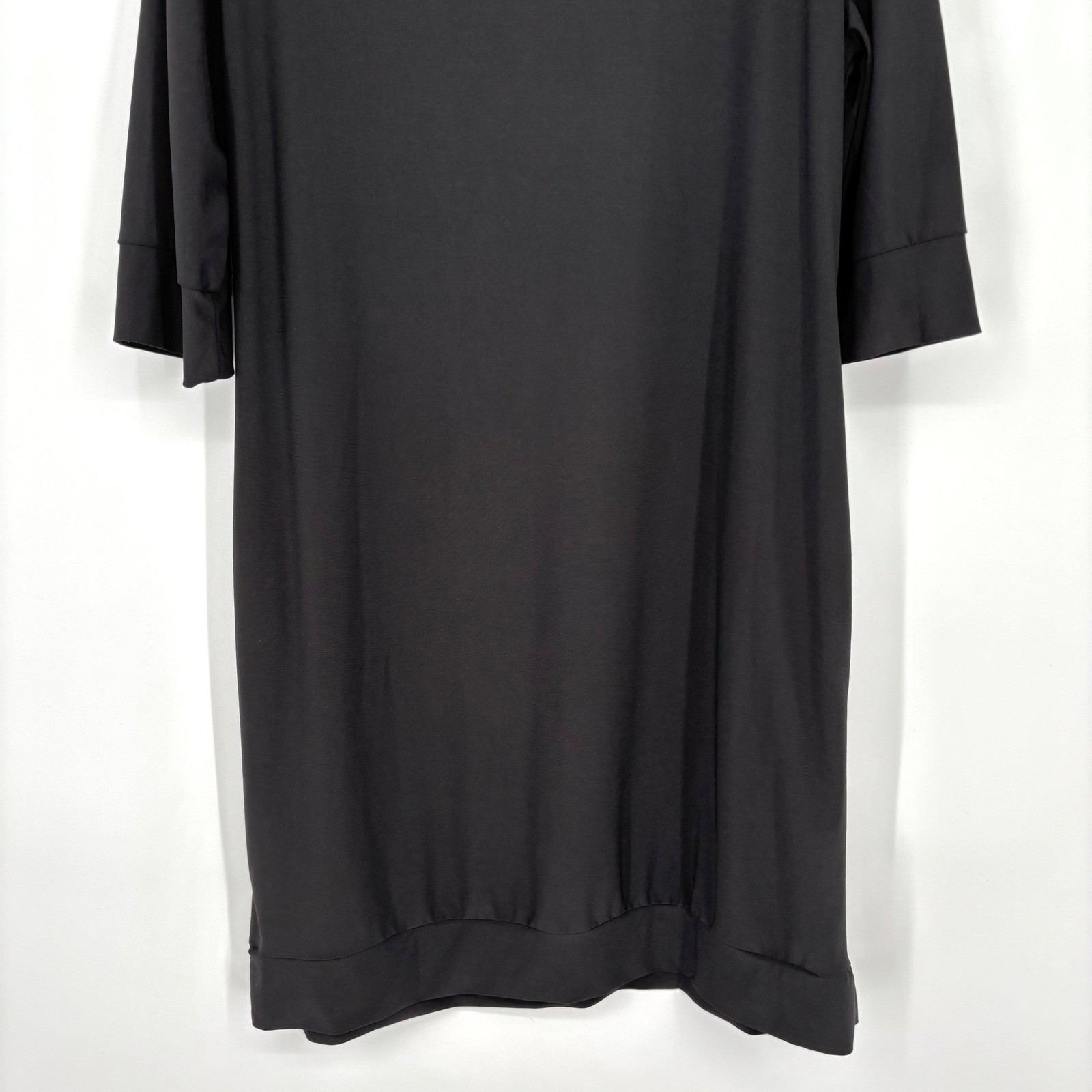 Audrey Whitmore Sutton Dress Sz XL Boat Neck 3/4 Sleeve Minimalist LBD Timeless